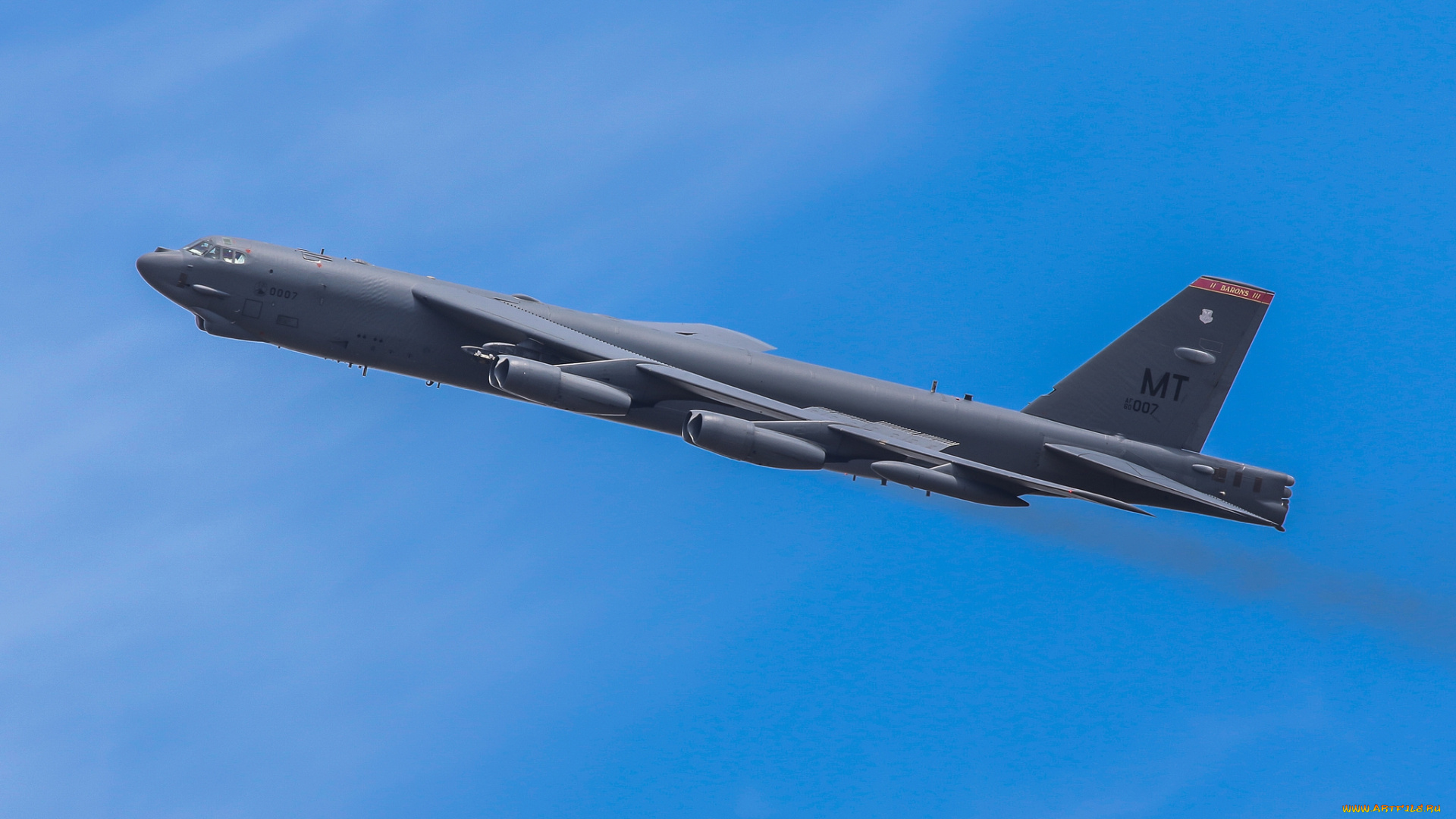 b-52h, stratofortress, авиация, боевые, самолёты, бомбардировщик