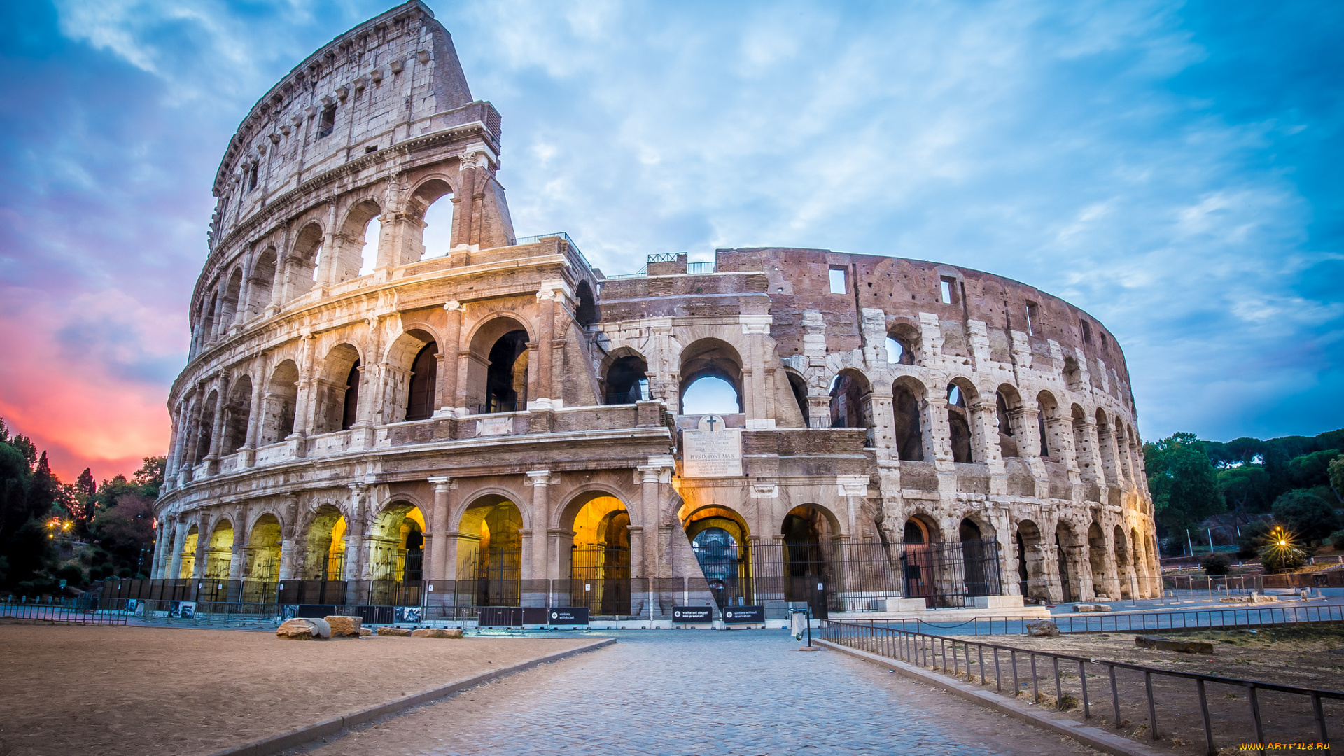 coliseum, города, -, исторические, , архитектурные, памятники, простор
