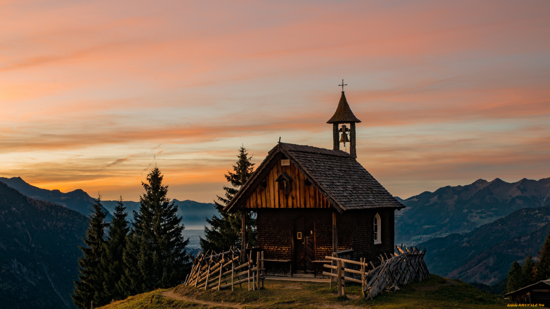 города, -, католические, соборы, , костелы, , аббатства, красиво, природа, горы, альпы, церковь, капличка, храм