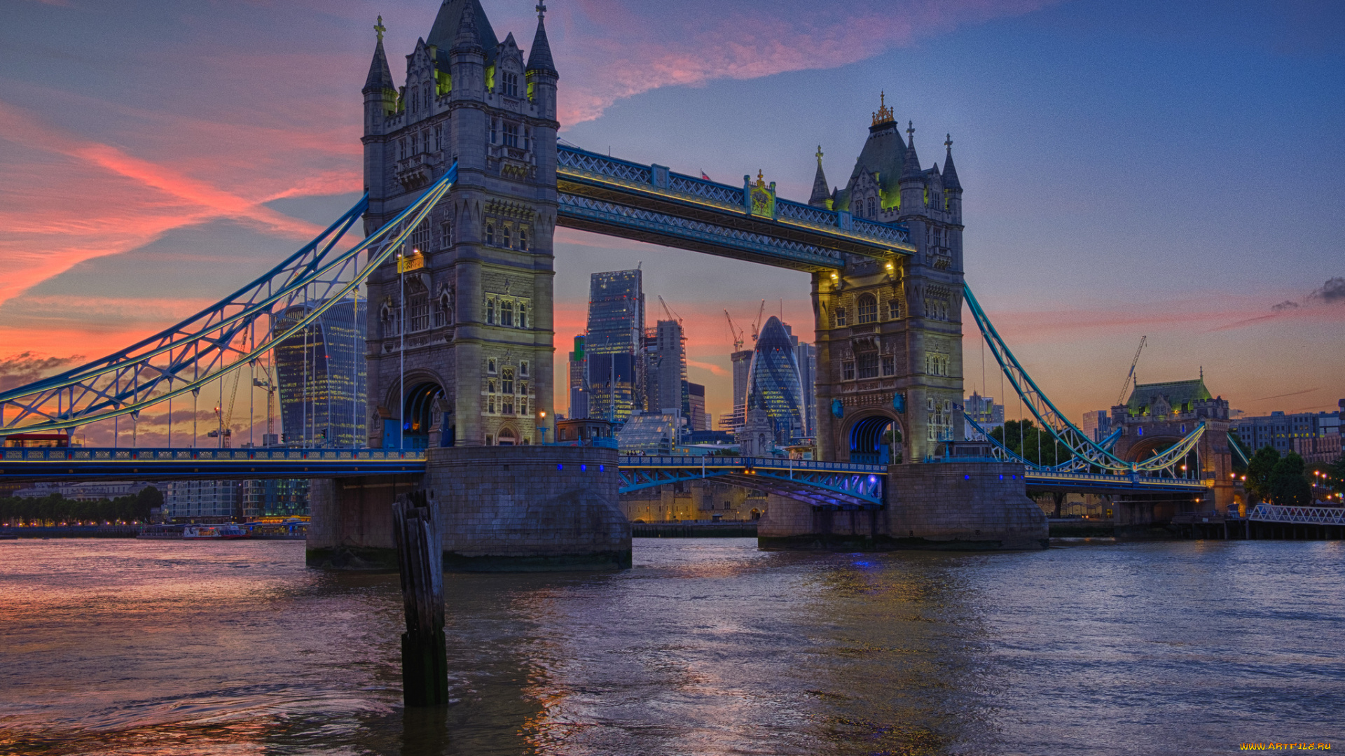 города, лондон, , великобритания, простор