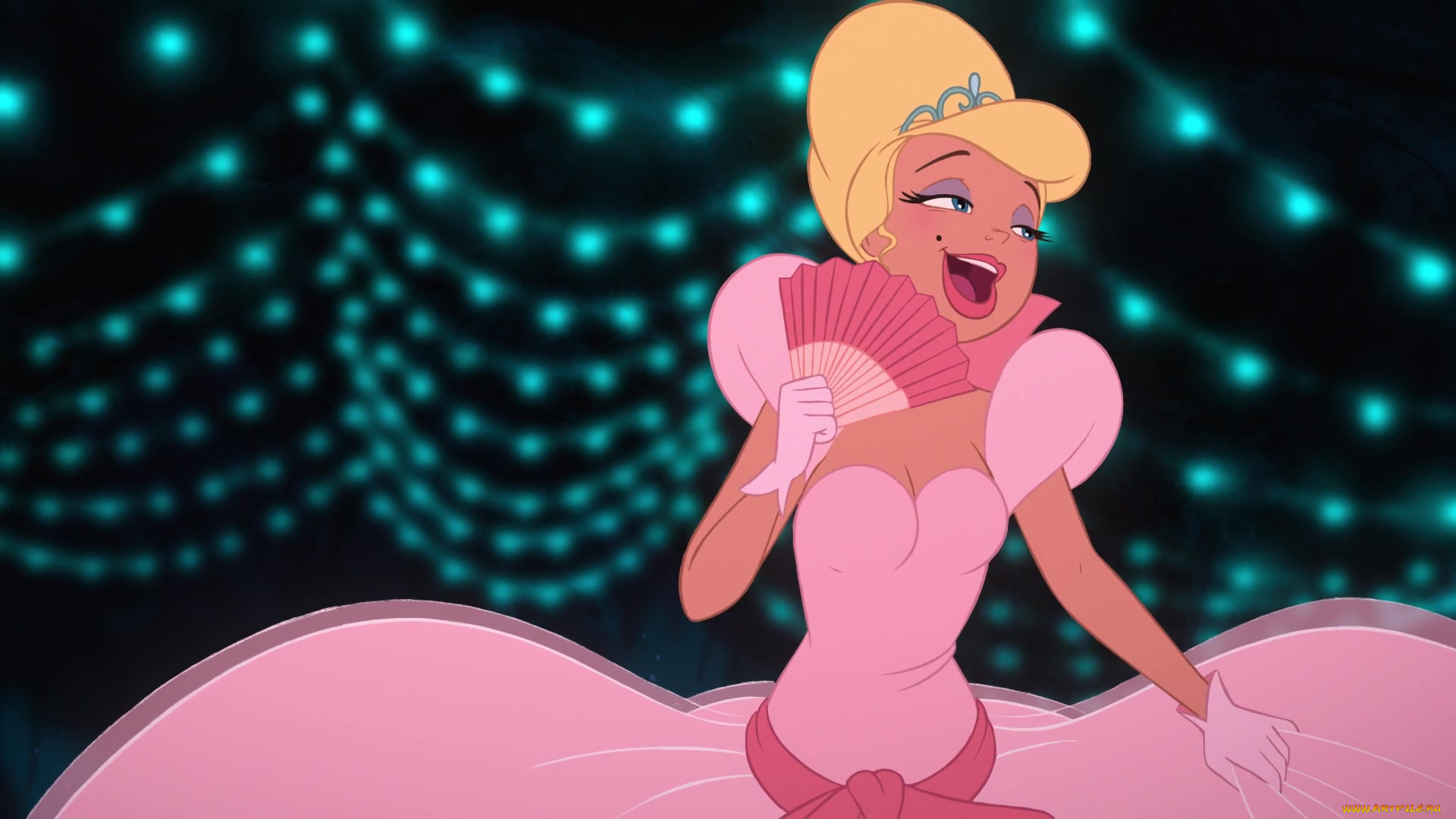 мультфильмы, the, princess, and, the, frog, веер, принцесса