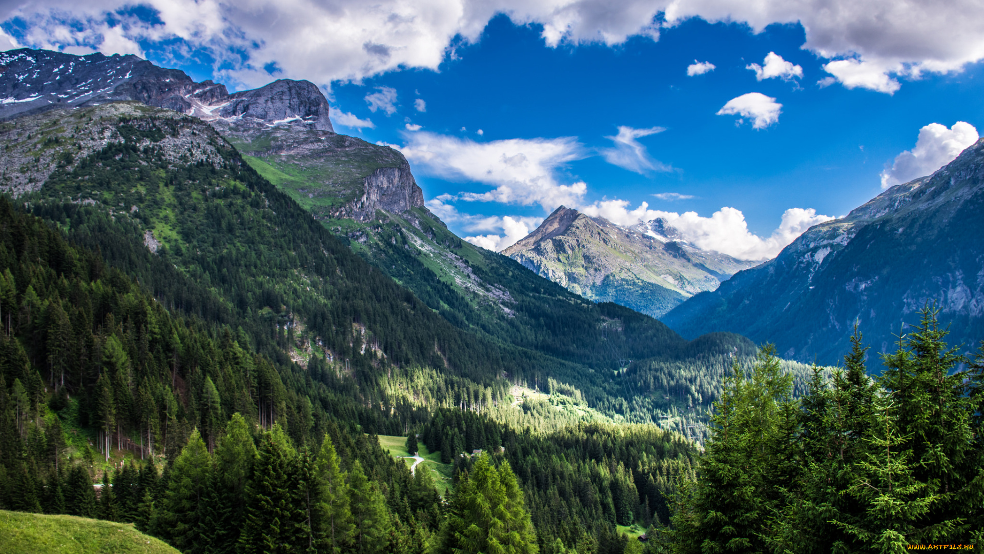 природа, горы, простор