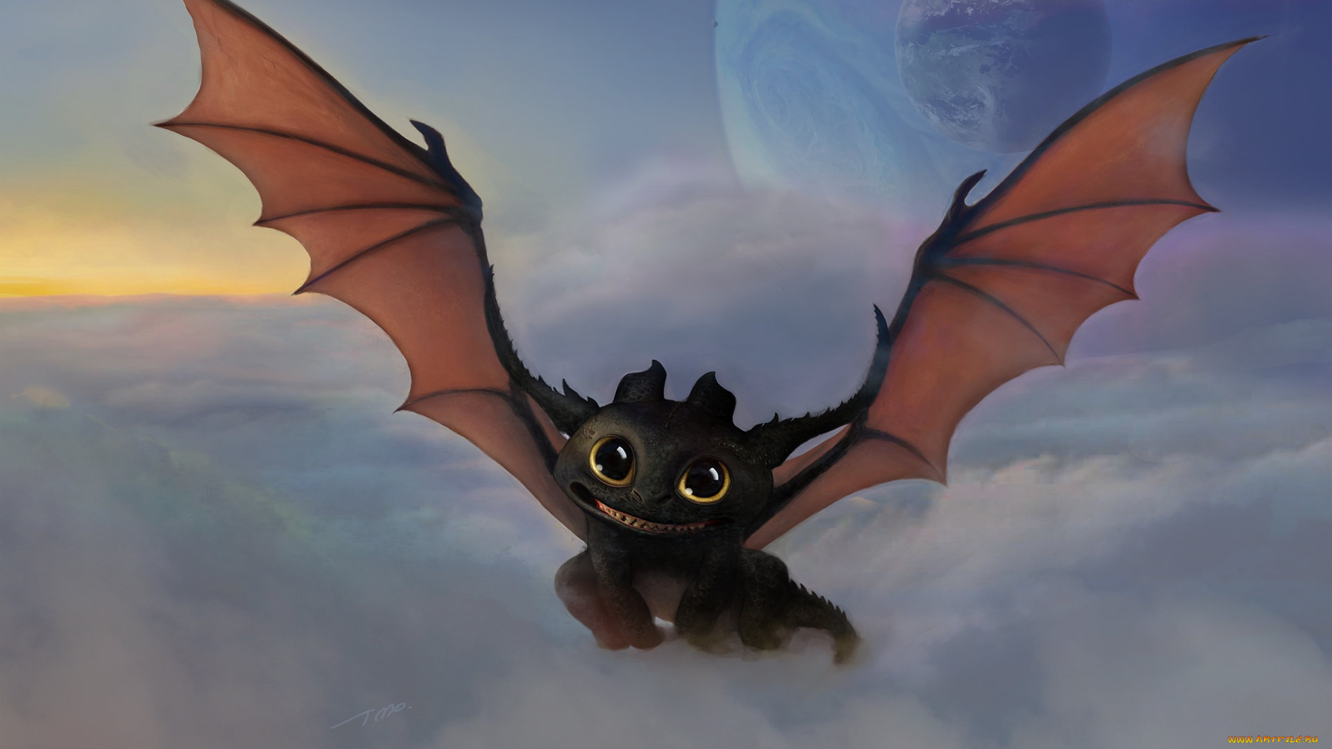 рисованное, кино, беззубик, как, приручить, дракона, ночная, фурия