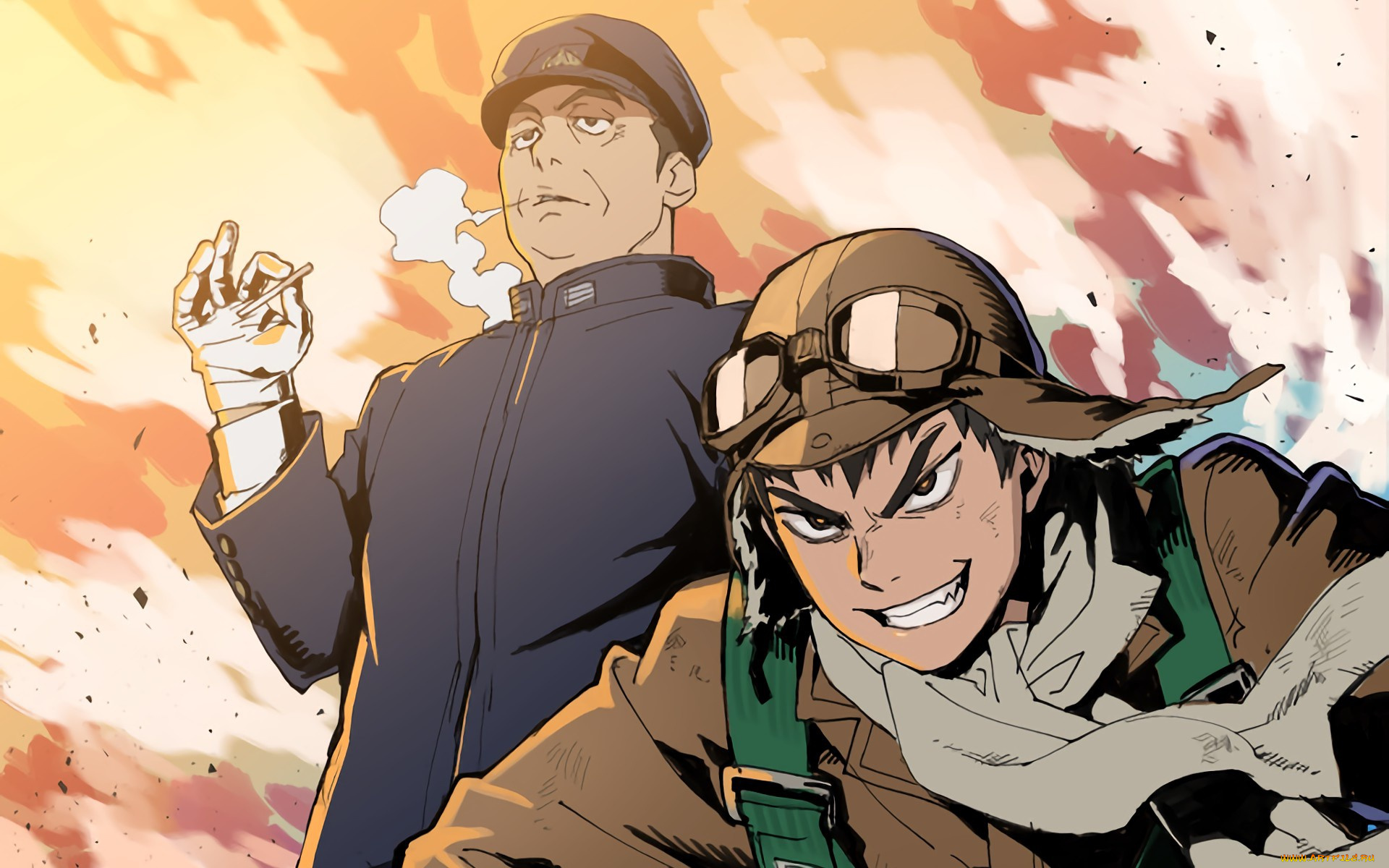 аниме, drifters, pilot, asian, marine, drifter, man, navy, japanese