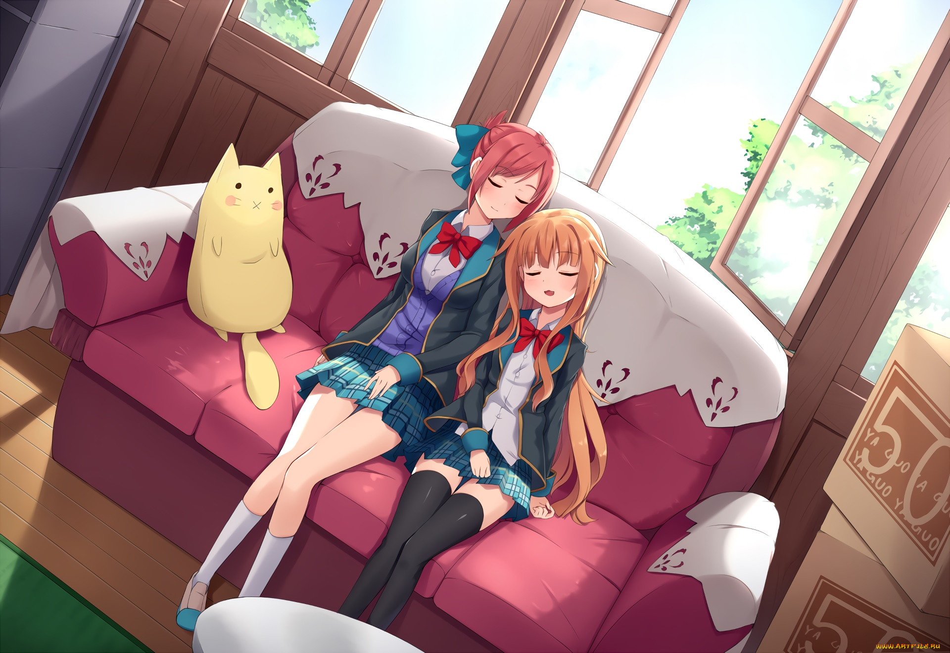 аниме, unknown, , другое, фон, взгляд, девушка