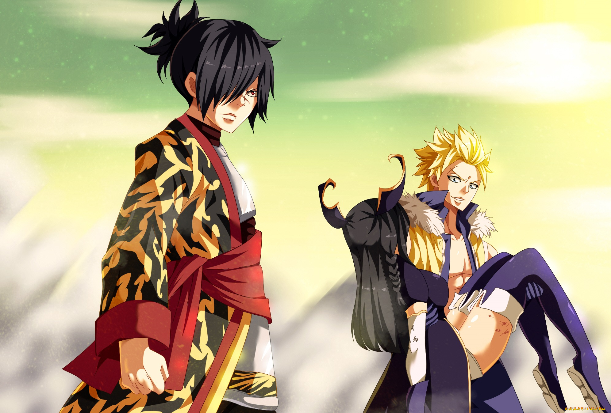 аниме, fairy, tail, хвост, феи