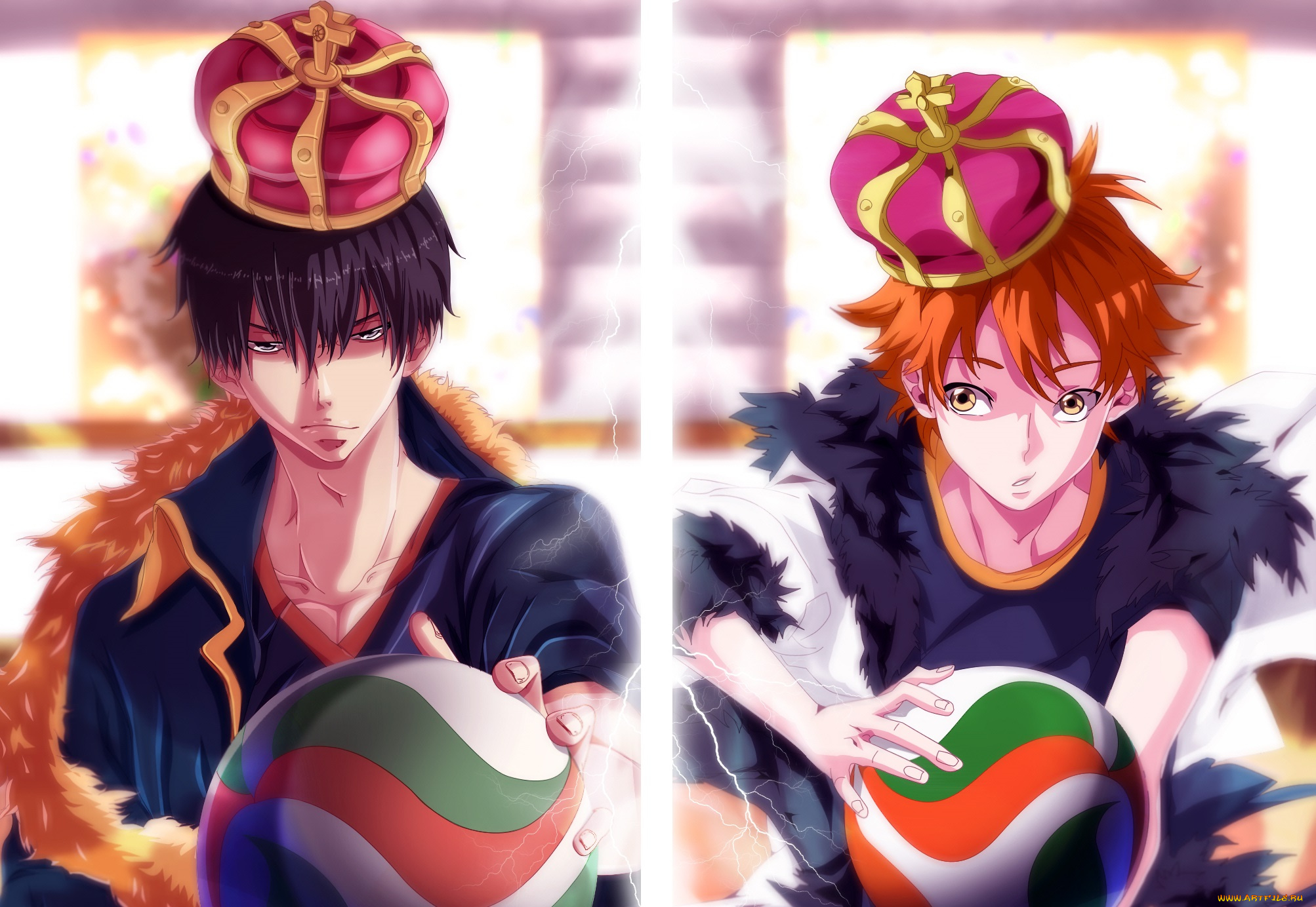 аниме, haikyuu, парни