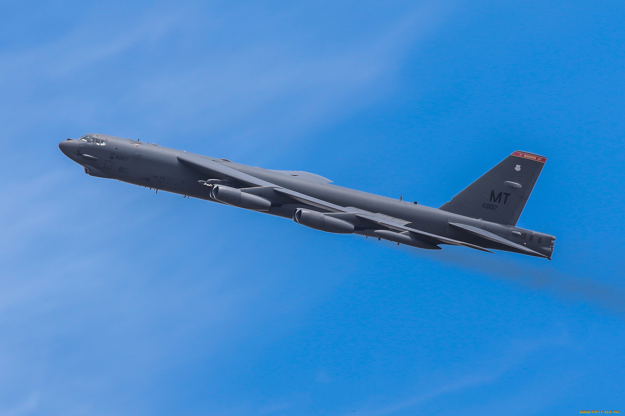 b-52h, stratofortress, авиация, боевые, самолёты, бомбардировщик