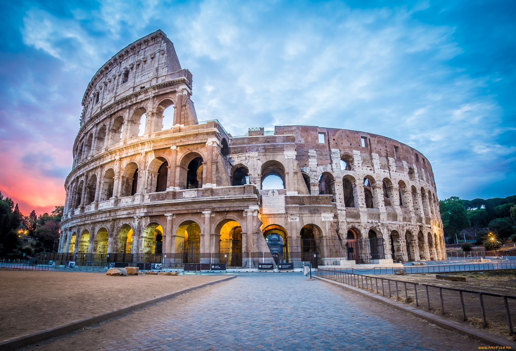 coliseum, города, -, исторические, , архитектурные, памятники, простор