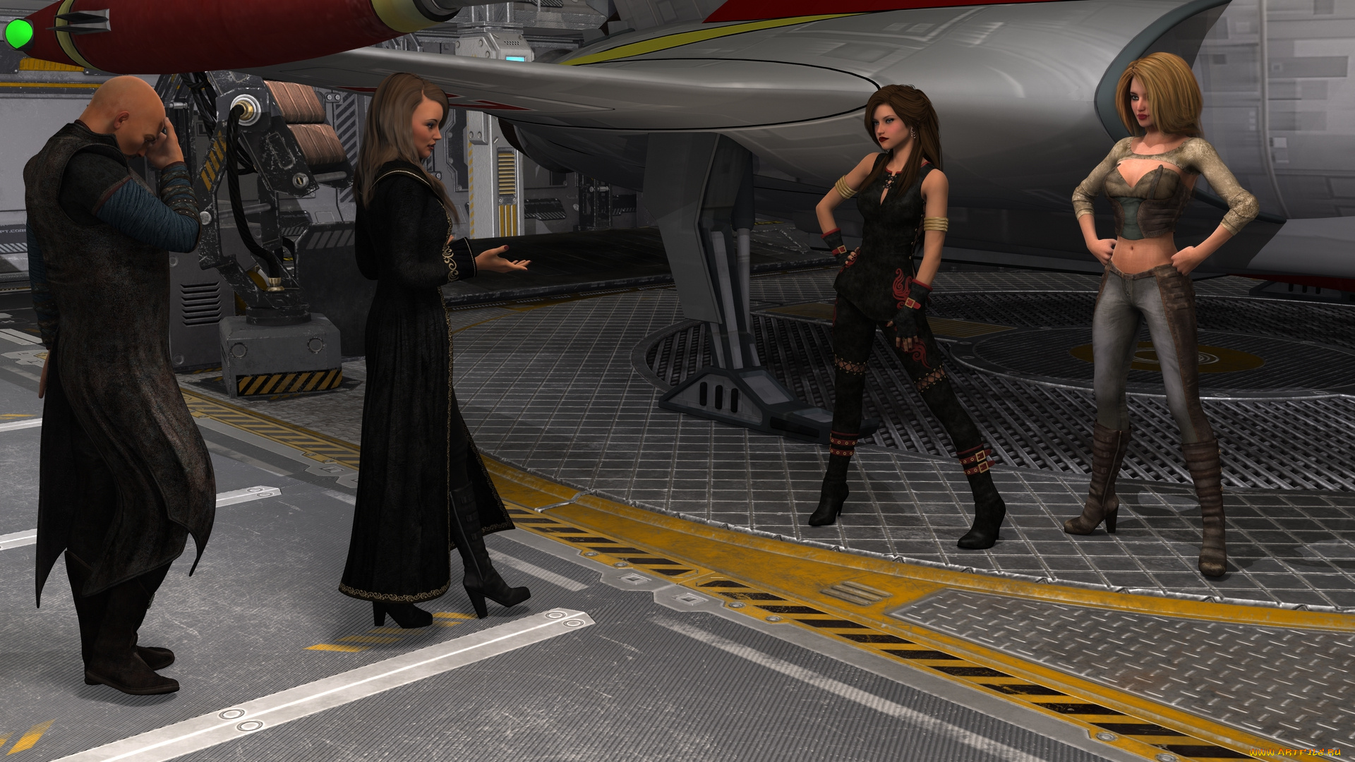 3д, графика, фантазия, , fantasy, фон, взгляд, девушки