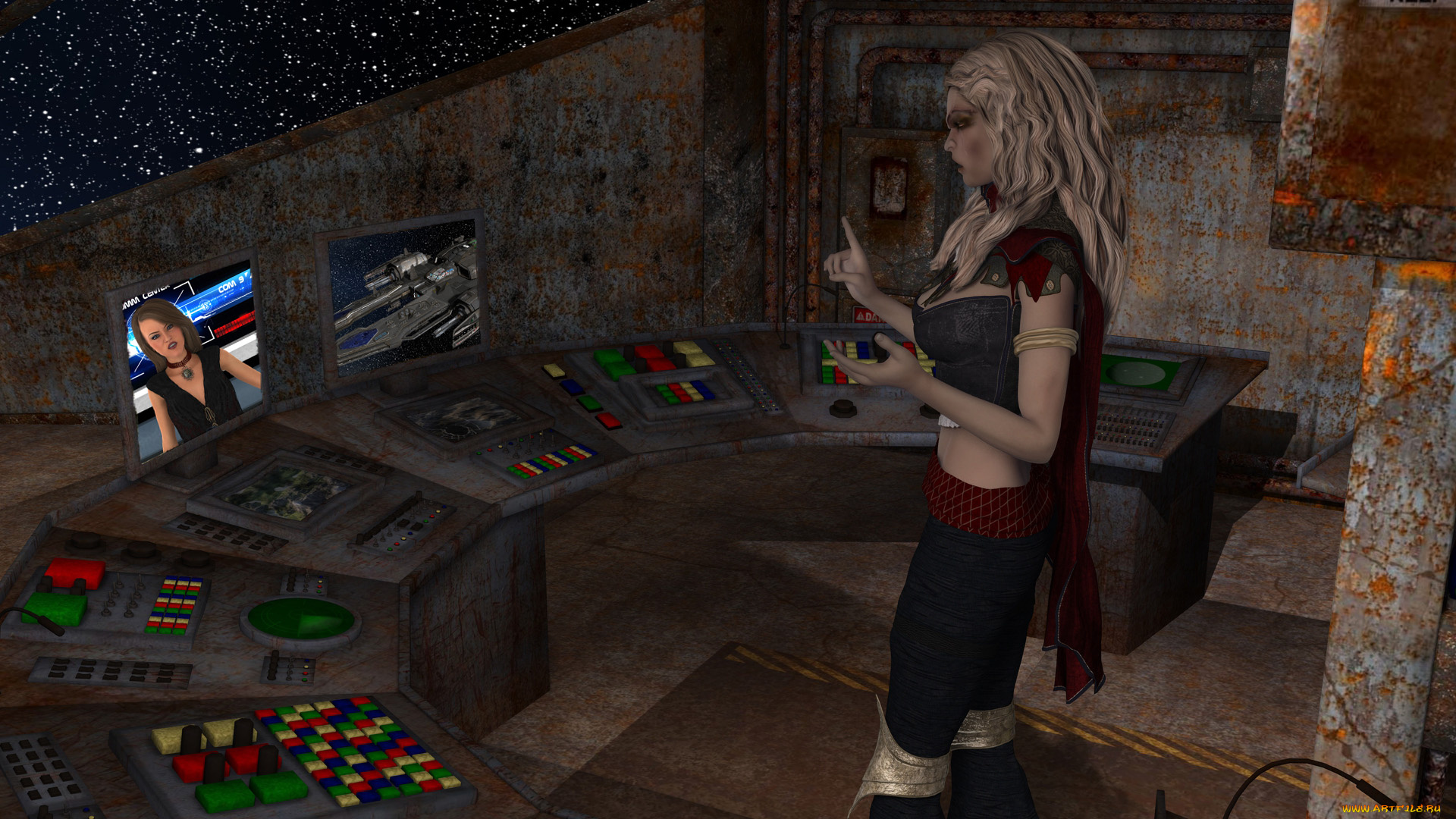 3д, графика, фантазия, , fantasy, взгляд, девушка, фон