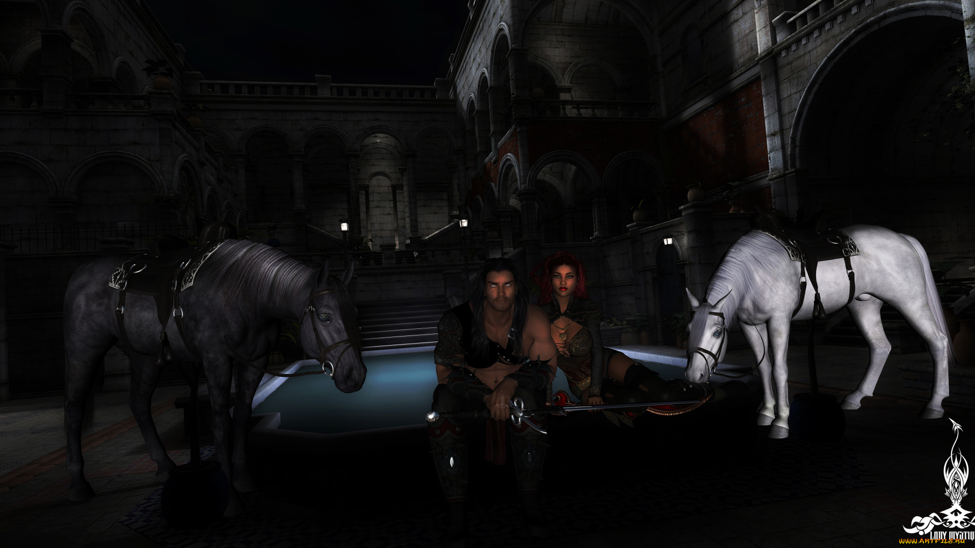 3д, графика, люди, и, животные, , people, and, animals, мужчина, фон, взгляд, девушка