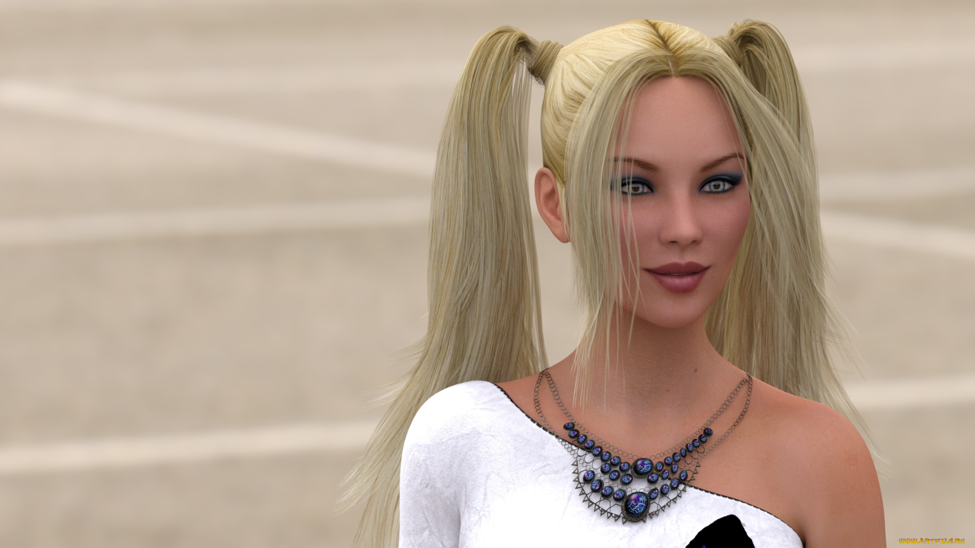 3д, графика, портрет, , portraits, девушка, взгляд, фон