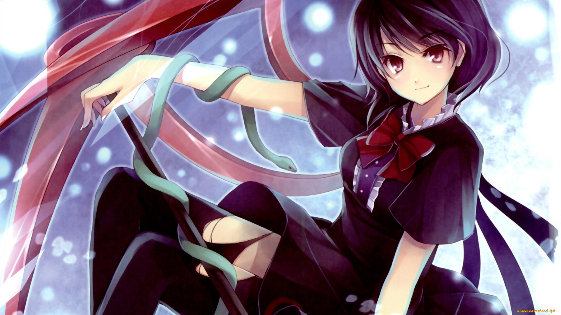 аниме, touhou, девушка