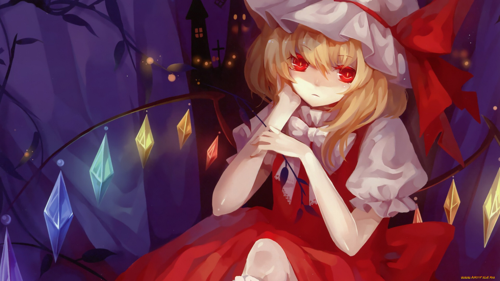 аниме, touhou, девушка