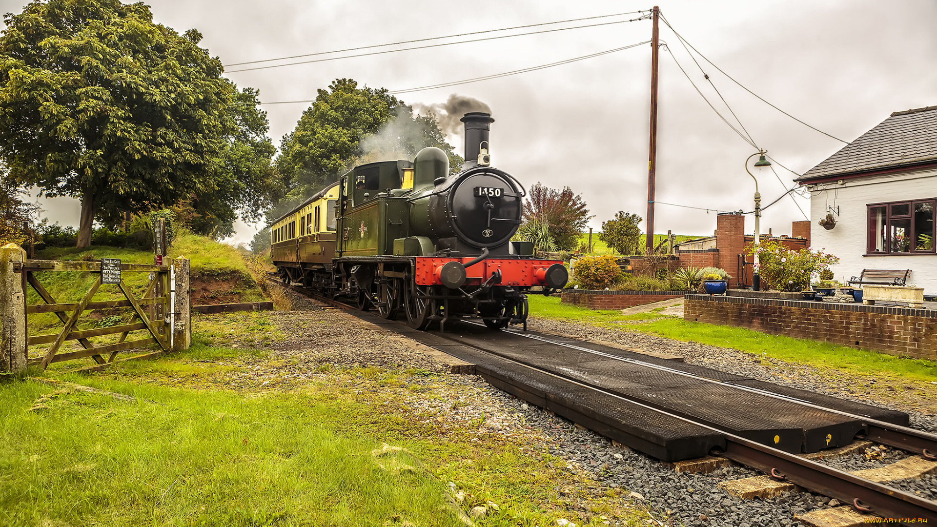 техника, паровозы, локомотив, состав