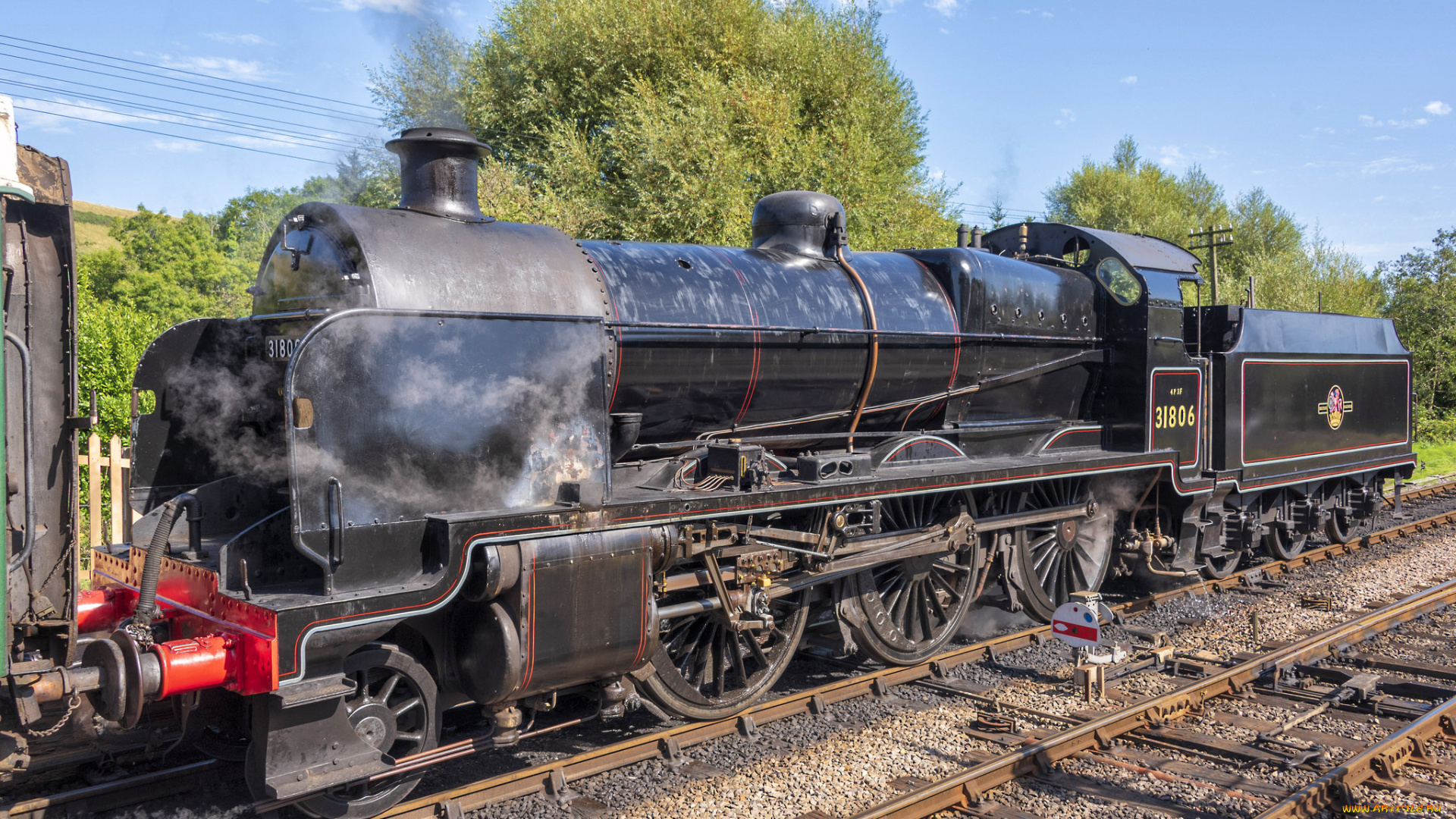 техника, паровозы, локомотив, состав