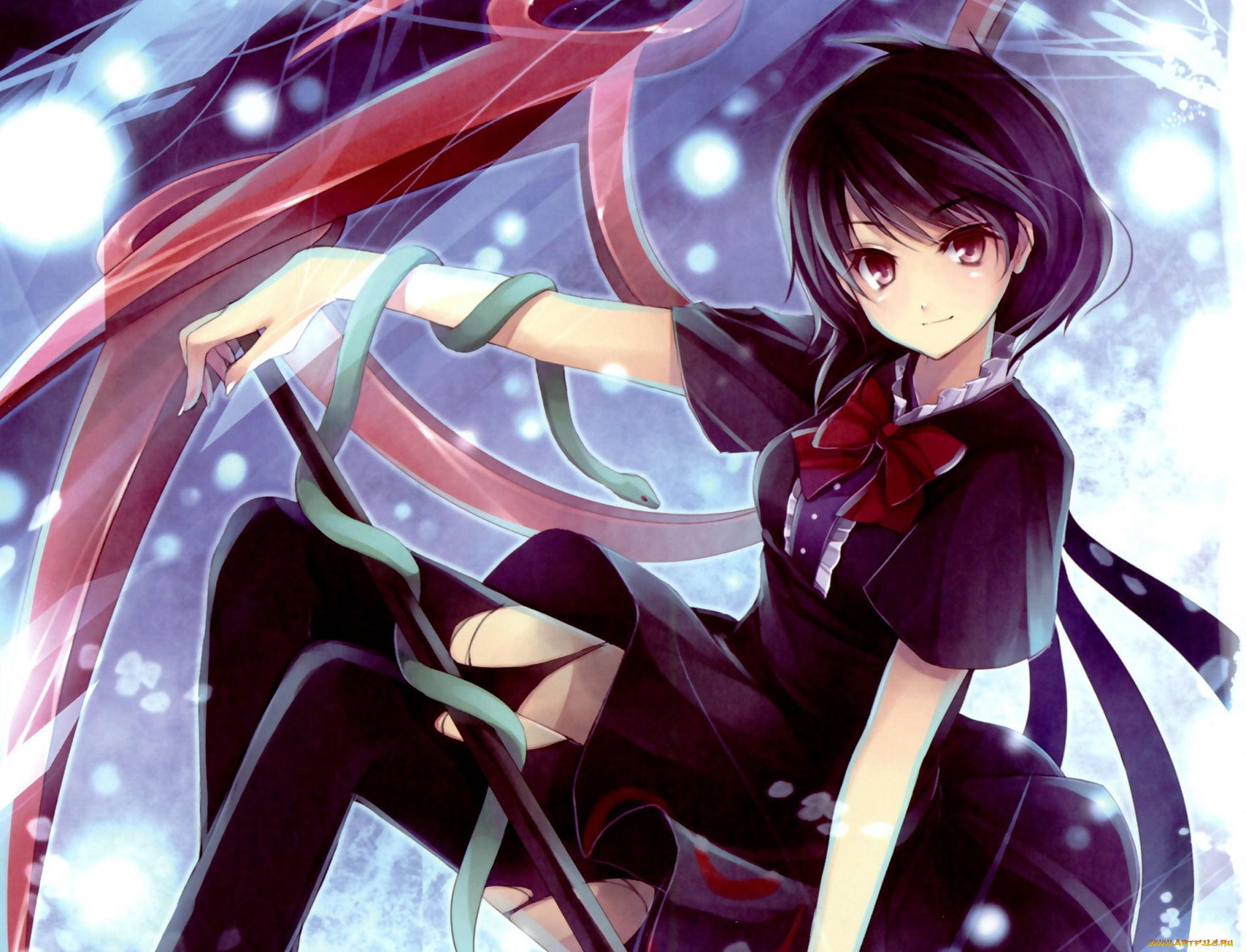 аниме, touhou, девушка