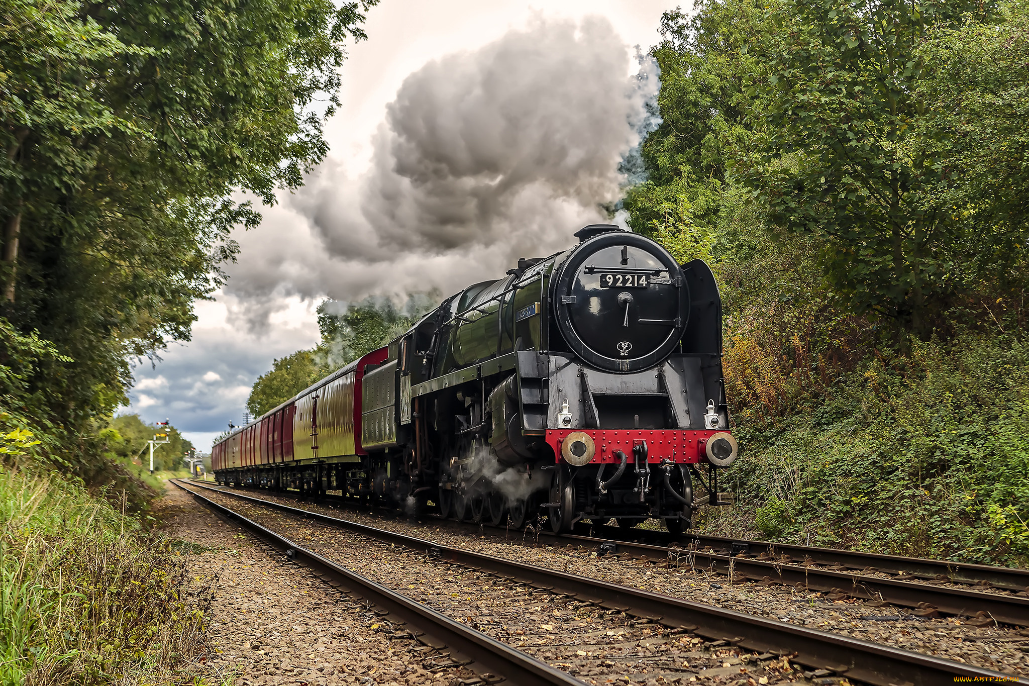 техника, паровозы, состав, локомотив