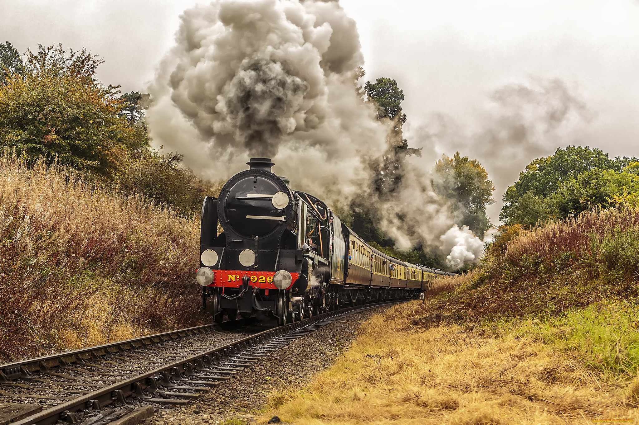 техника, паровозы, состав, локомотив