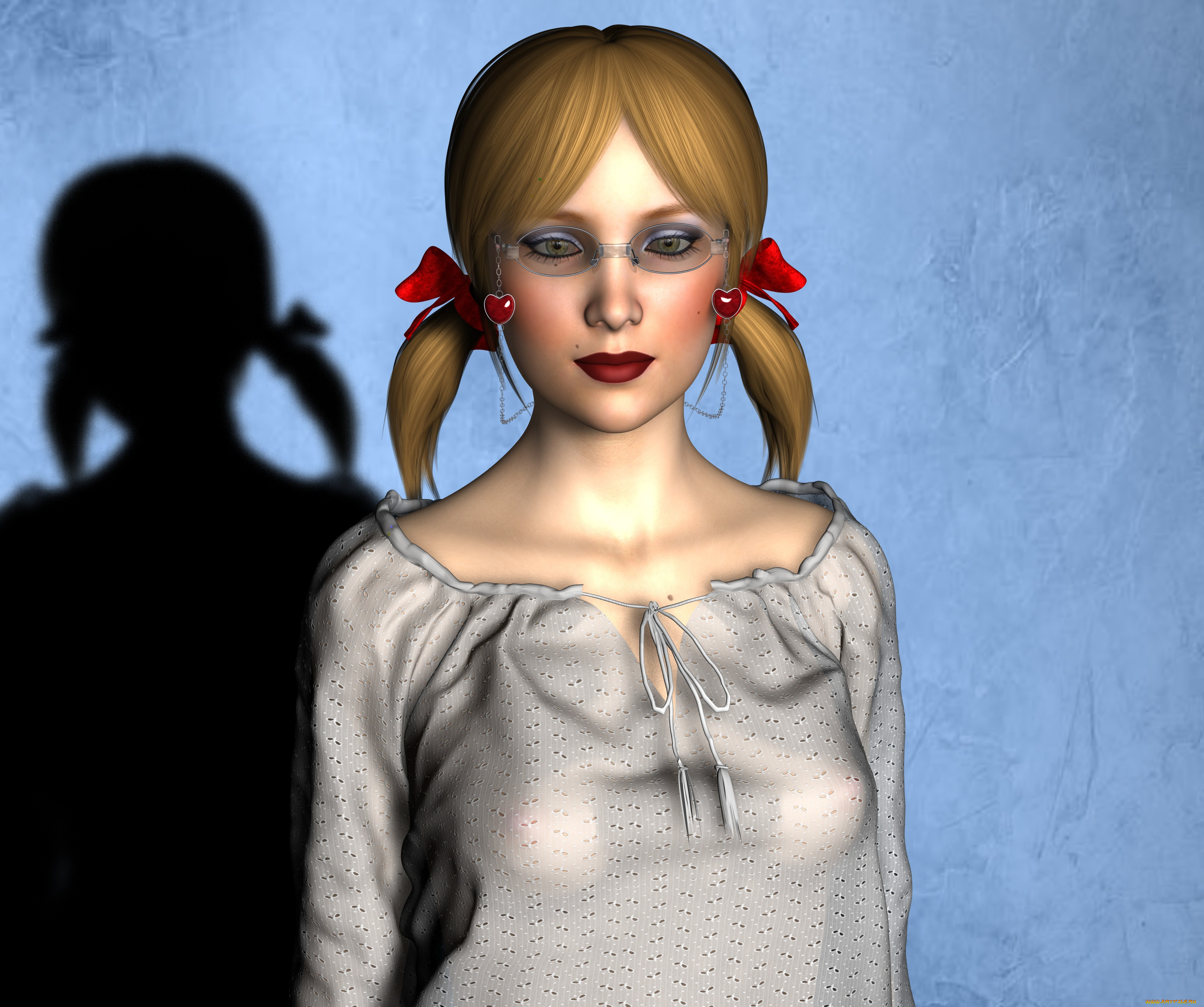 3д, графика, люди, , people, фон, девушка, взгляд