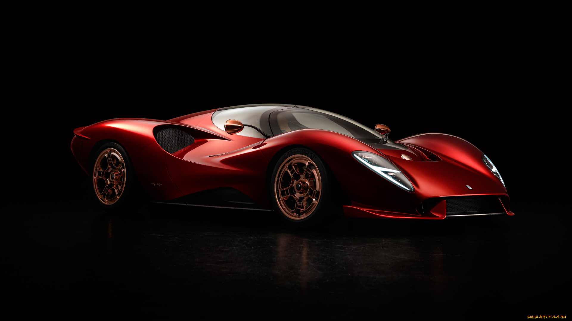 2019, de, tomaso, p72, автомобили, de, tomaso, красный, 2019, p72, de, tomaso, гиперкар