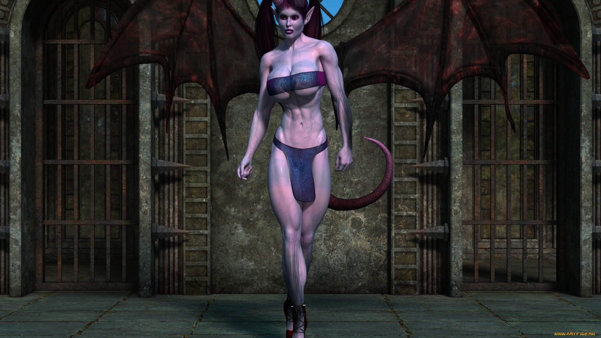 3д, графика, эльфы, , elves, фон, взгляд, эльфийка