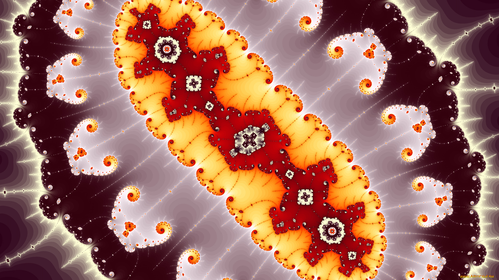 3д, графика, фракталы, , fractal, узор, фон, цвет