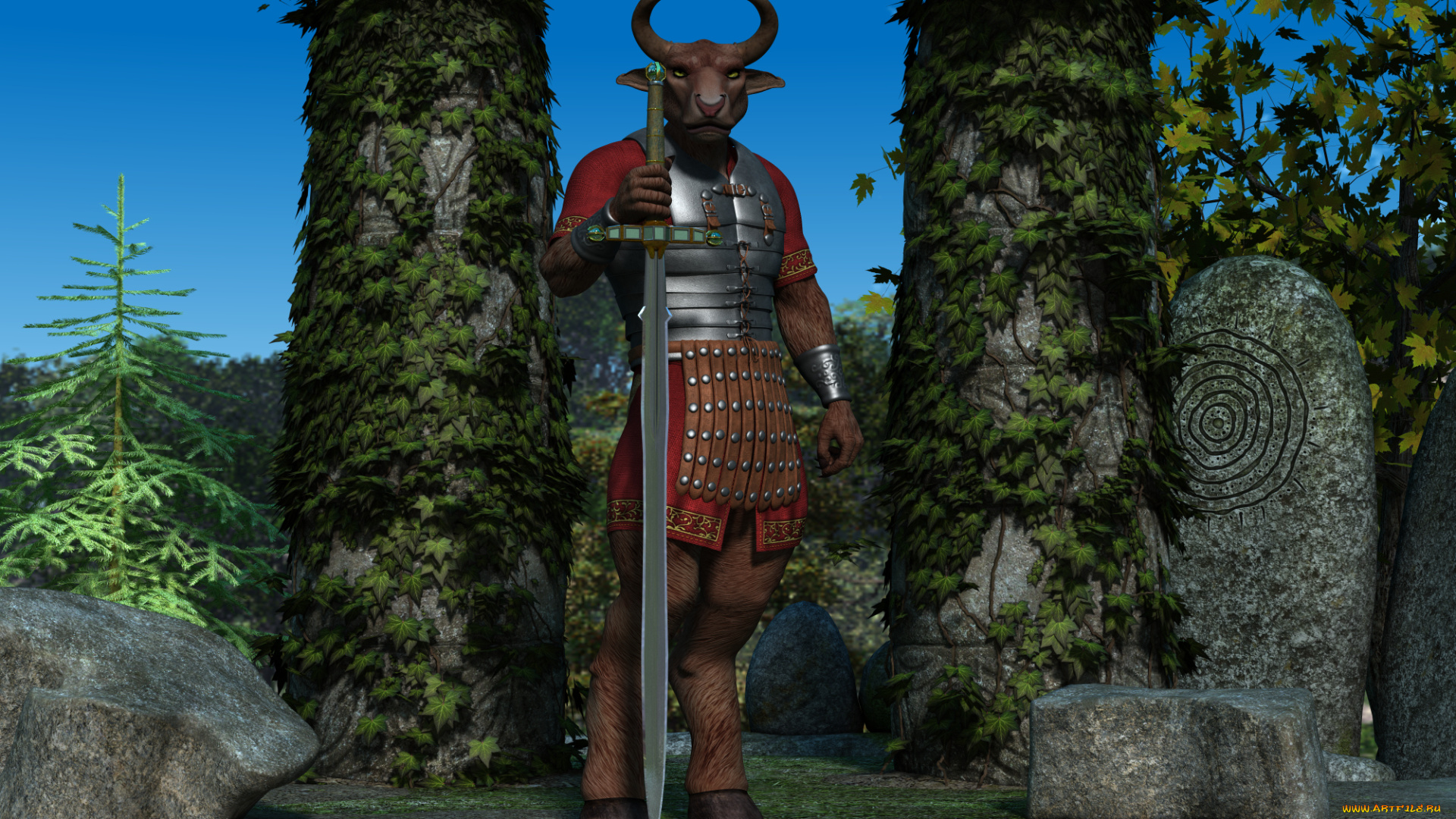 3д, графика, существа, , creatures, демон