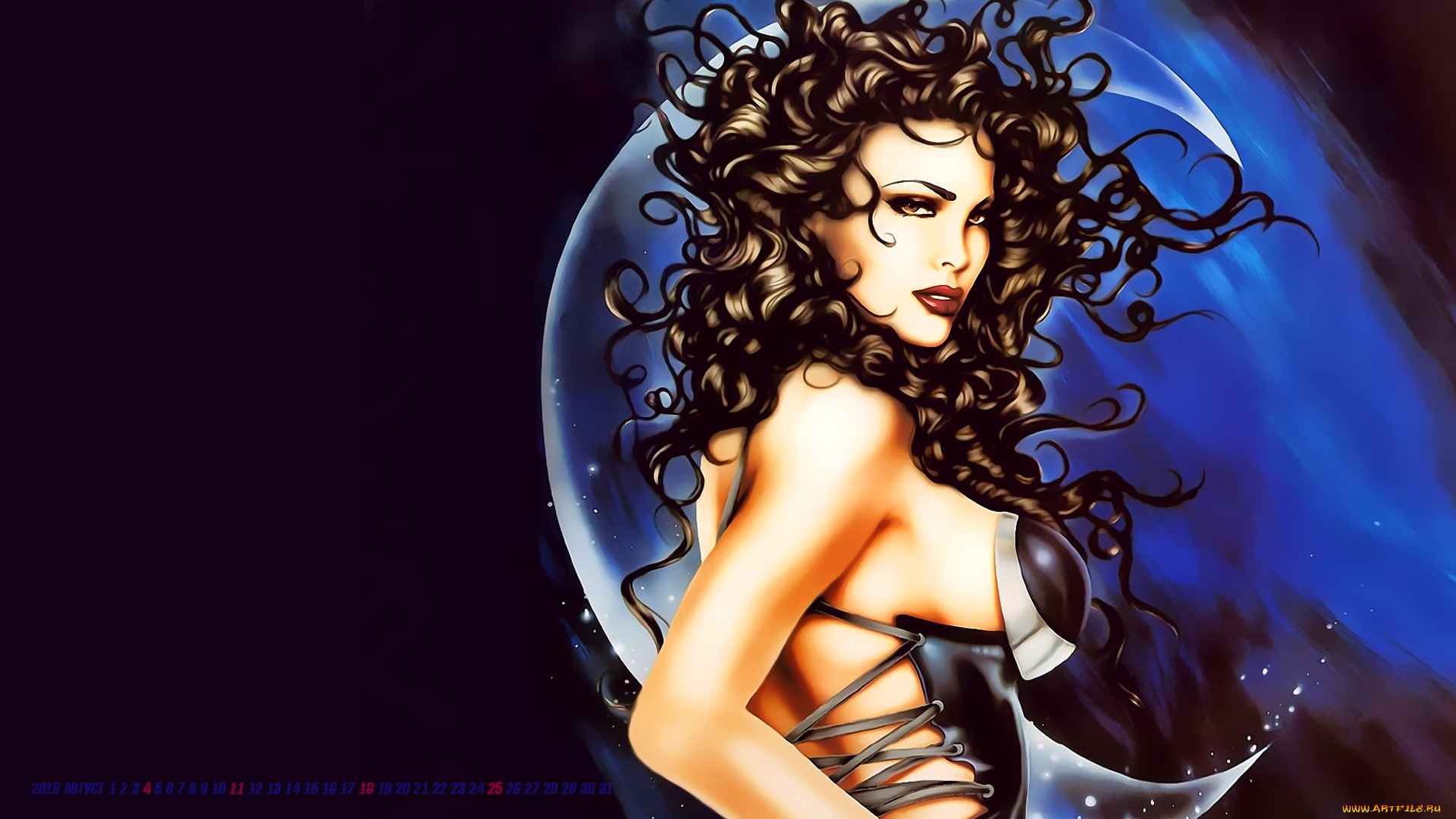 календари, фэнтези, 2019, calendar, девушка, женщина