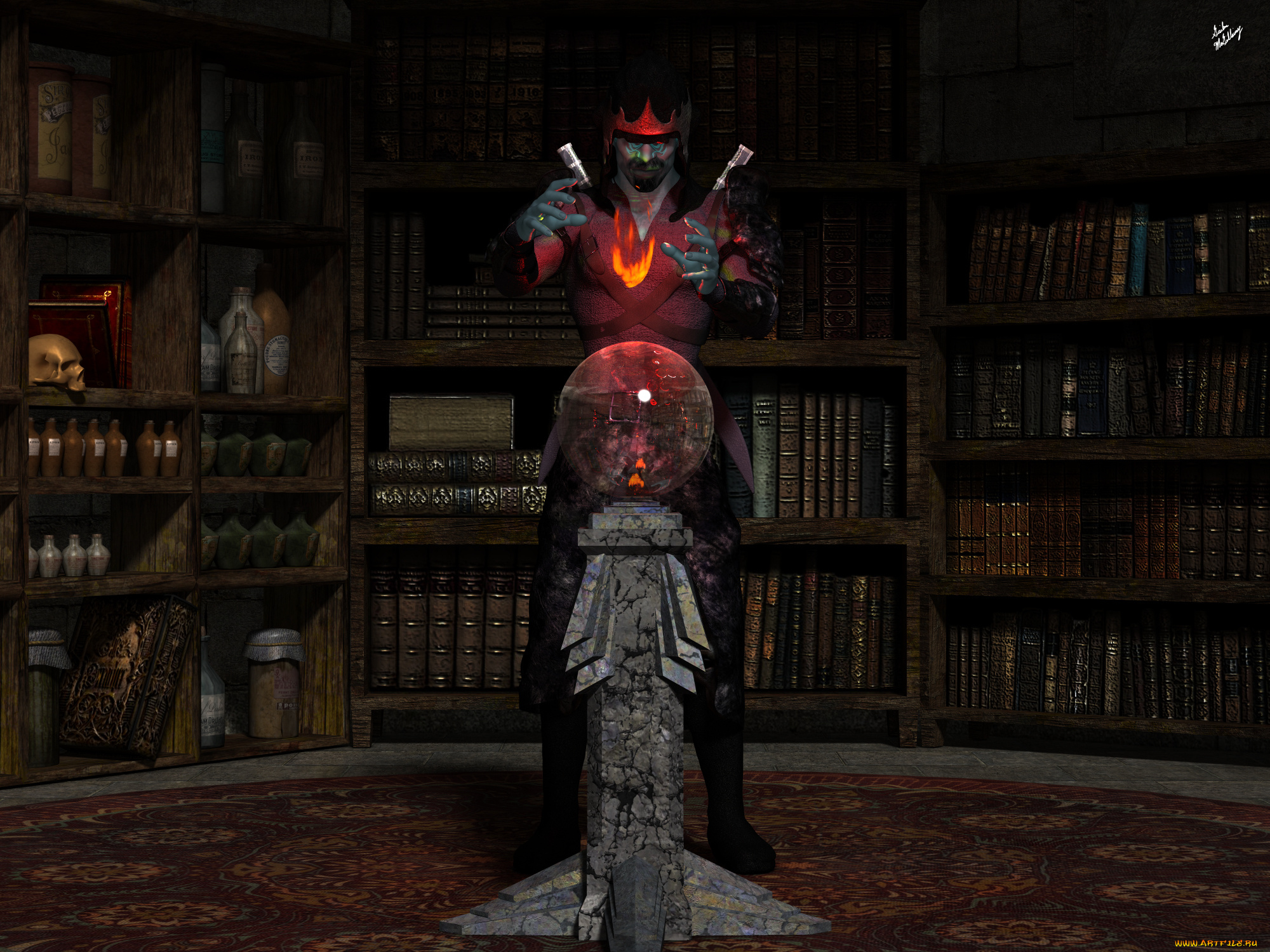 3д, графика, фантазия, , fantasy, маг