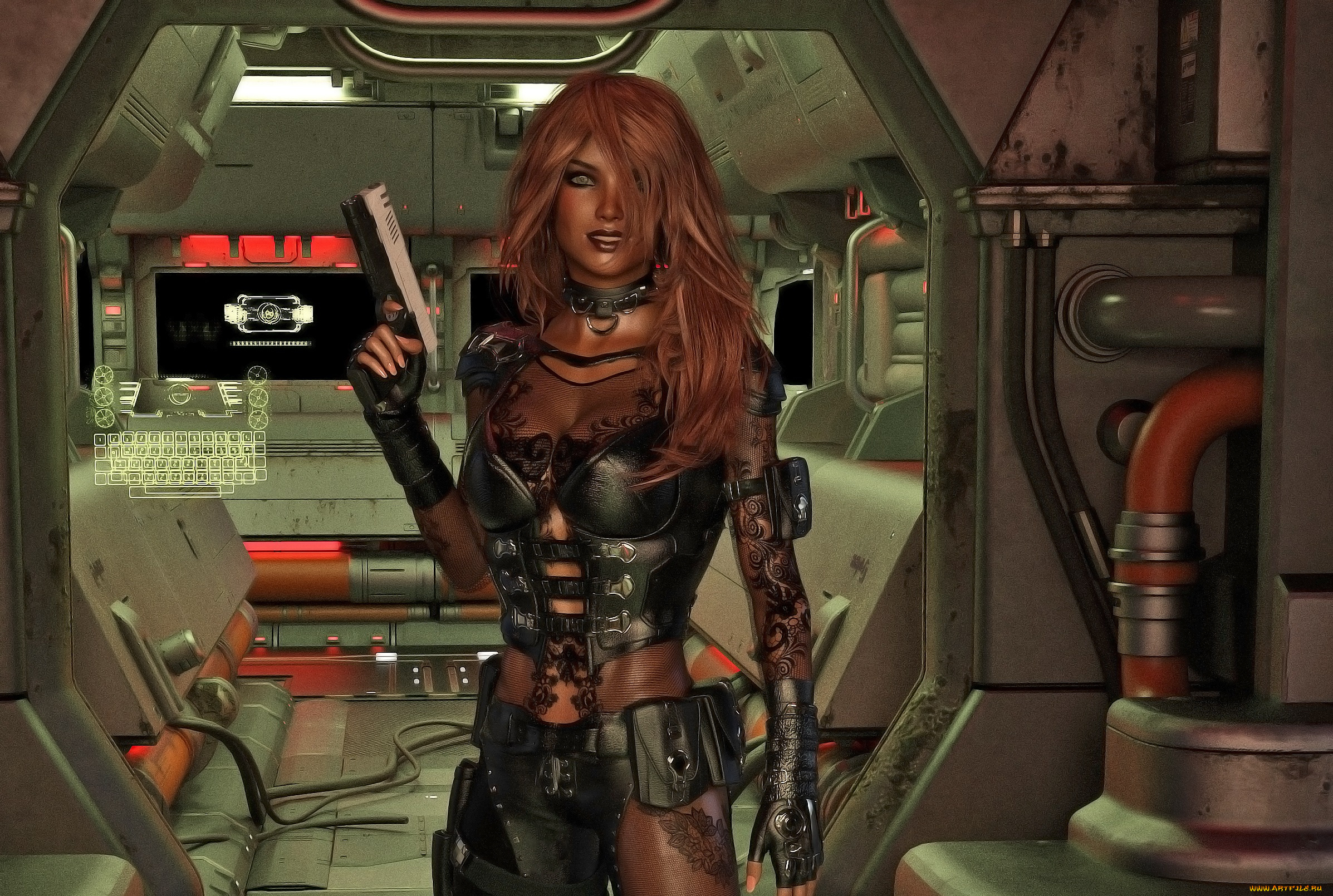 3д, графика, фантазия, , fantasy, фон, взгляд, девушка