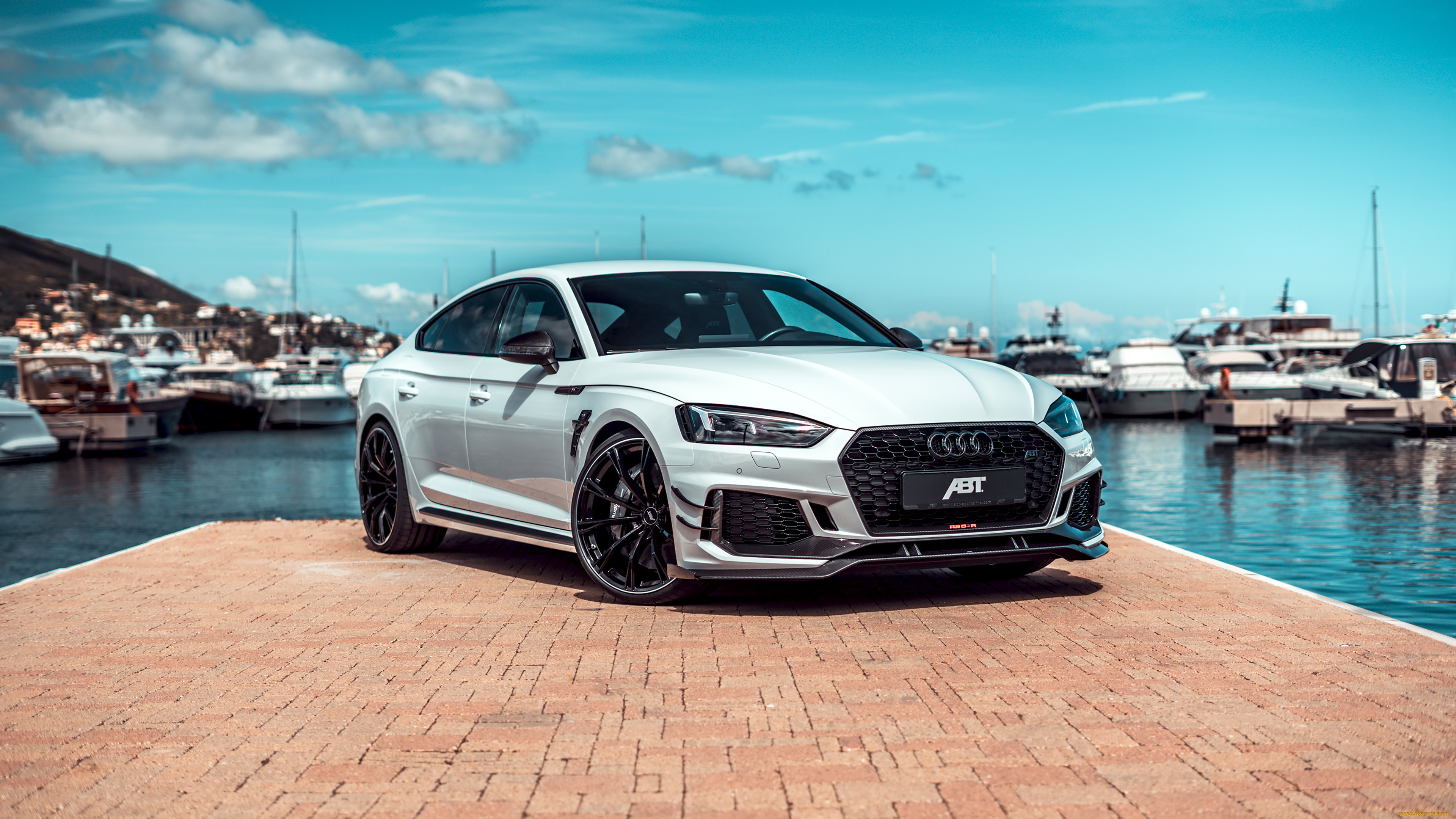 abt, audi, rs, 5-r, sportback, 2019, автомобили, audi, причал, тюнинг, abt, rs, 5r, sportback, 2019, белый, ауди