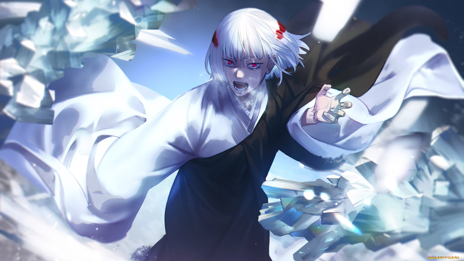 аниме, jujutsu, kaisen, магическая, битва