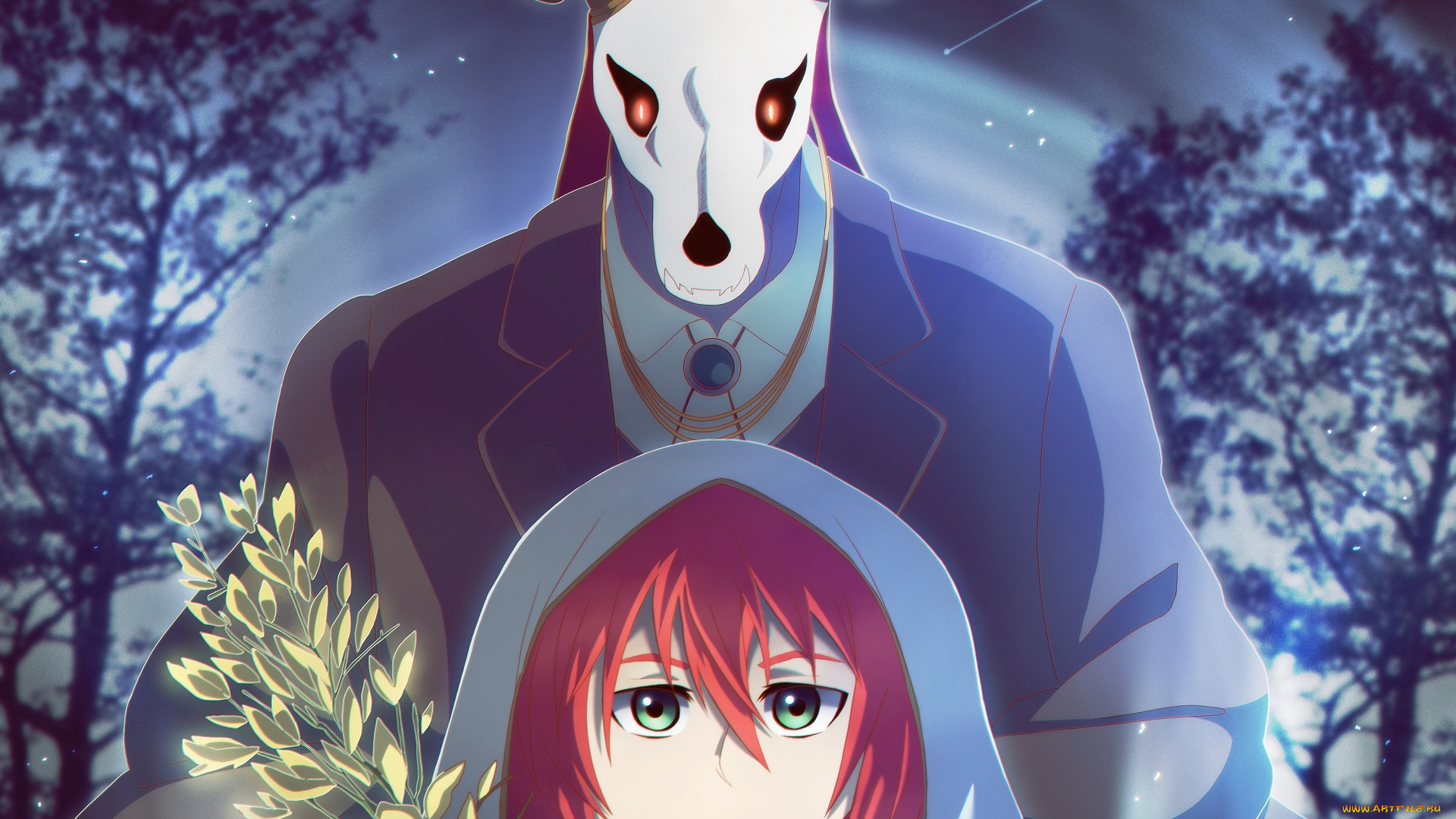 аниме, mahou, tsukai, no, yome, невеста, чародея