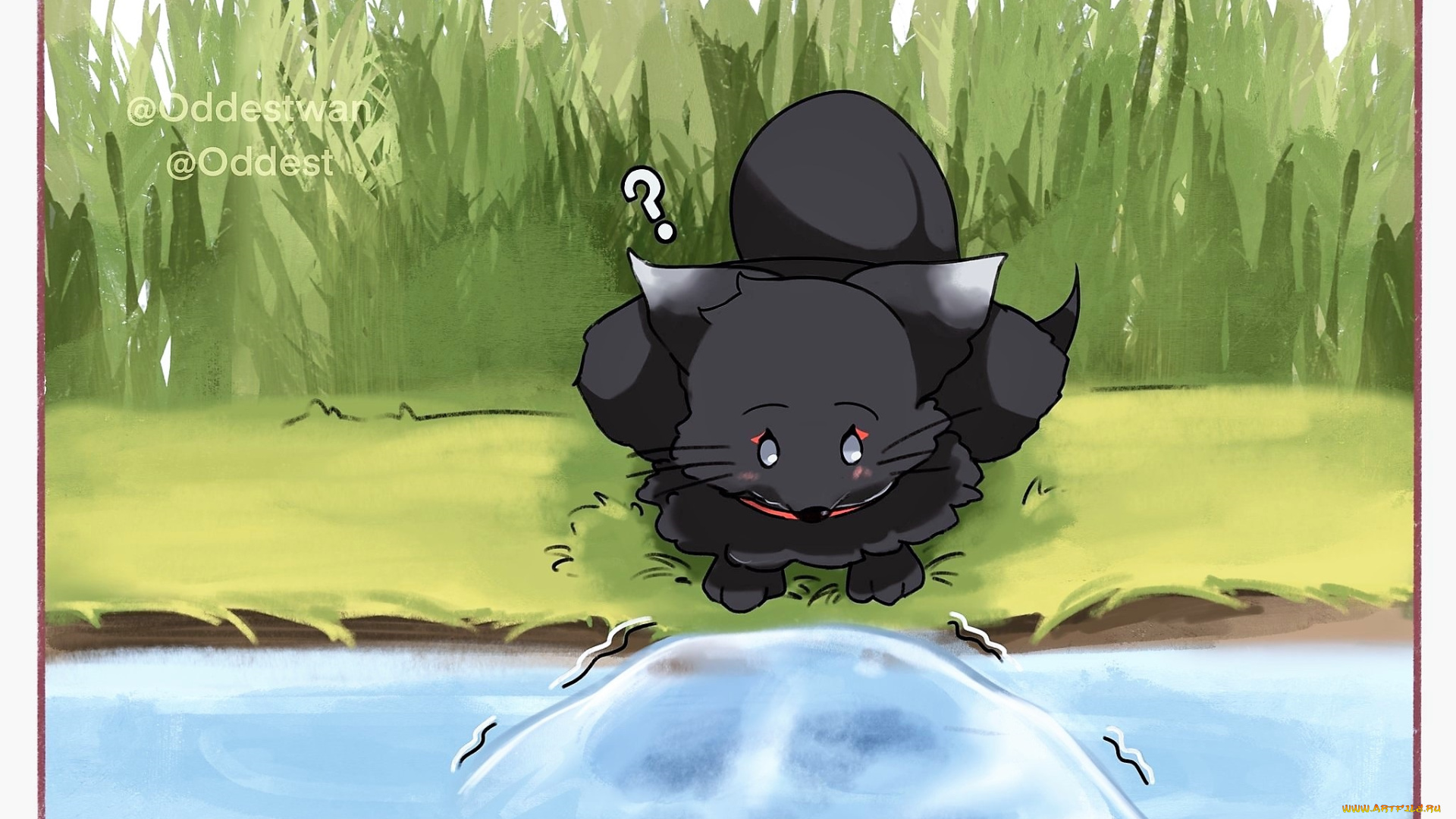 аниме, mo, dao, zu, shi, лис, вопрос, озеро