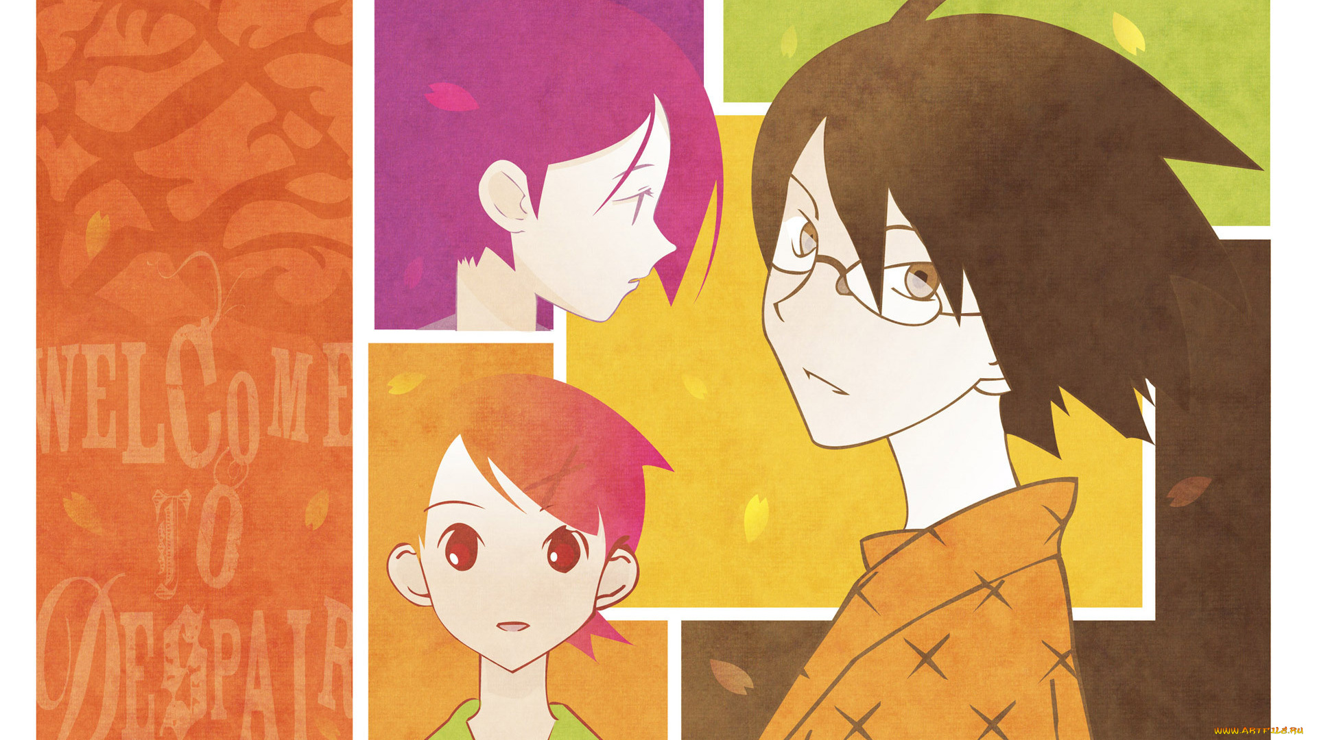 аниме, sayonara, zetsubo, sensei, учитель, девочки