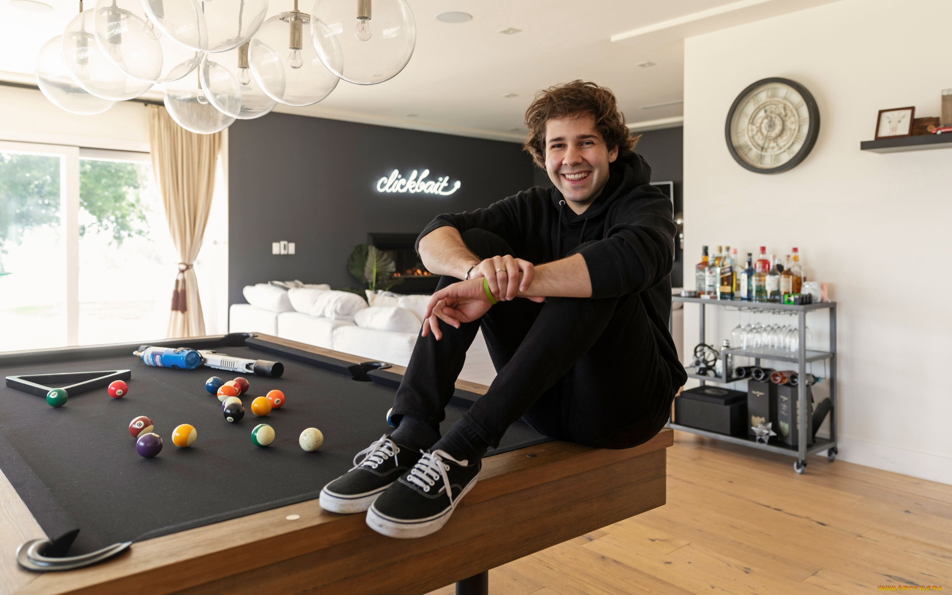 david, dobrik, мужчины, -unsort, блогер, комната, стол, бильярд