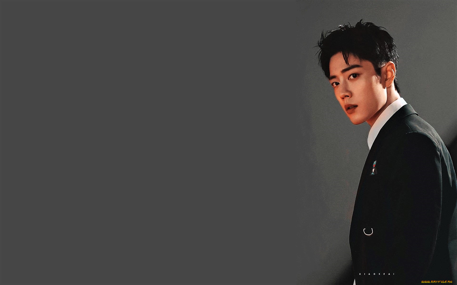 мужчины, xiao, zhan, актер, пиджак