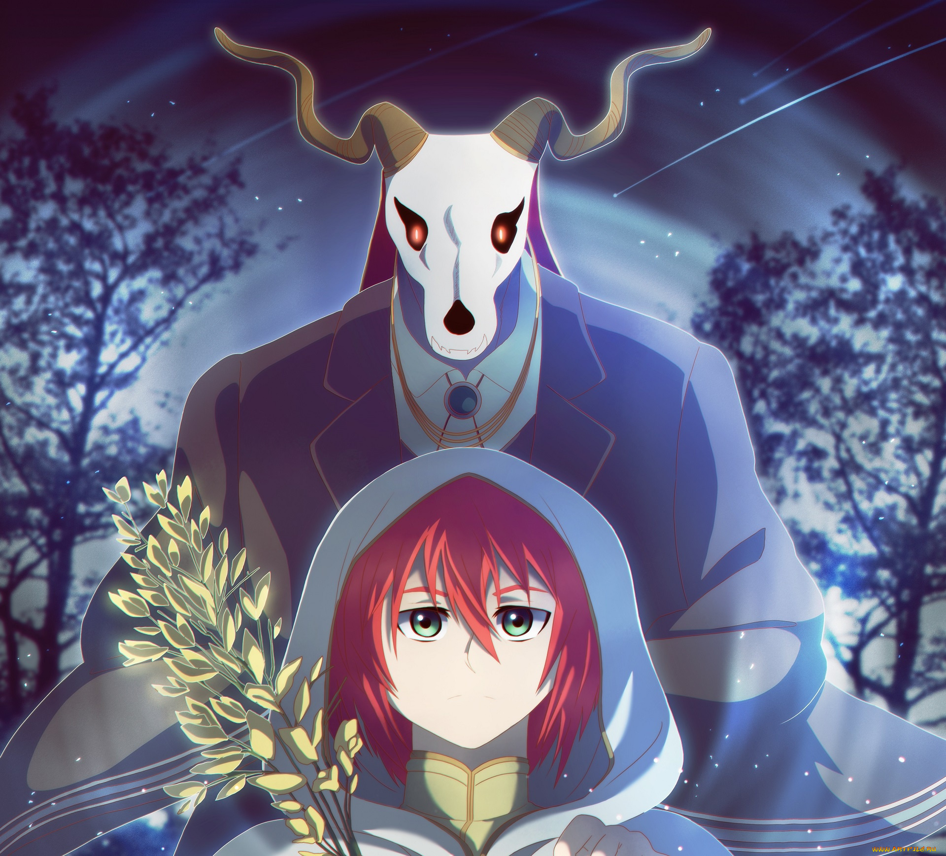 аниме, mahou, tsukai, no, yome, невеста, чародея