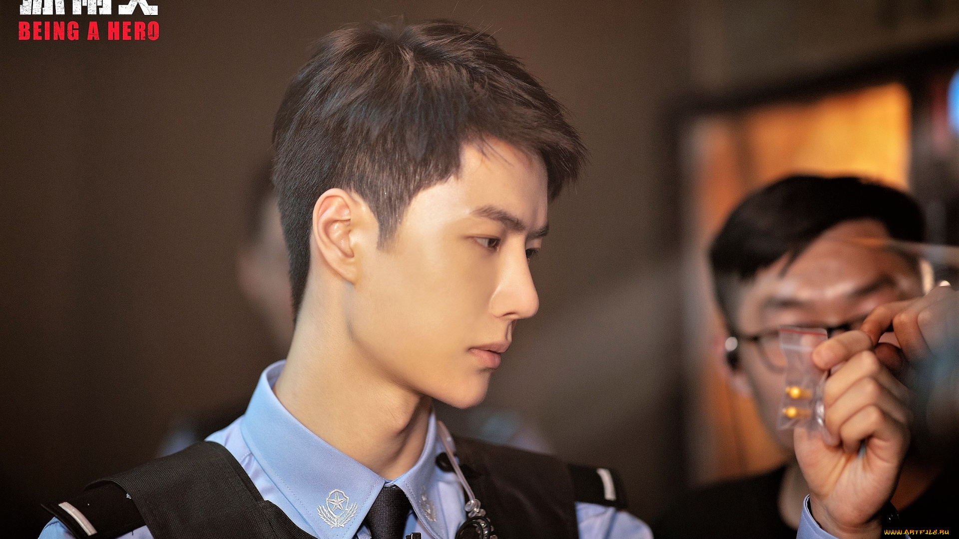 кино, фильмы, being, a, hero, чэнь, юй, полицейский, форма, капсулы