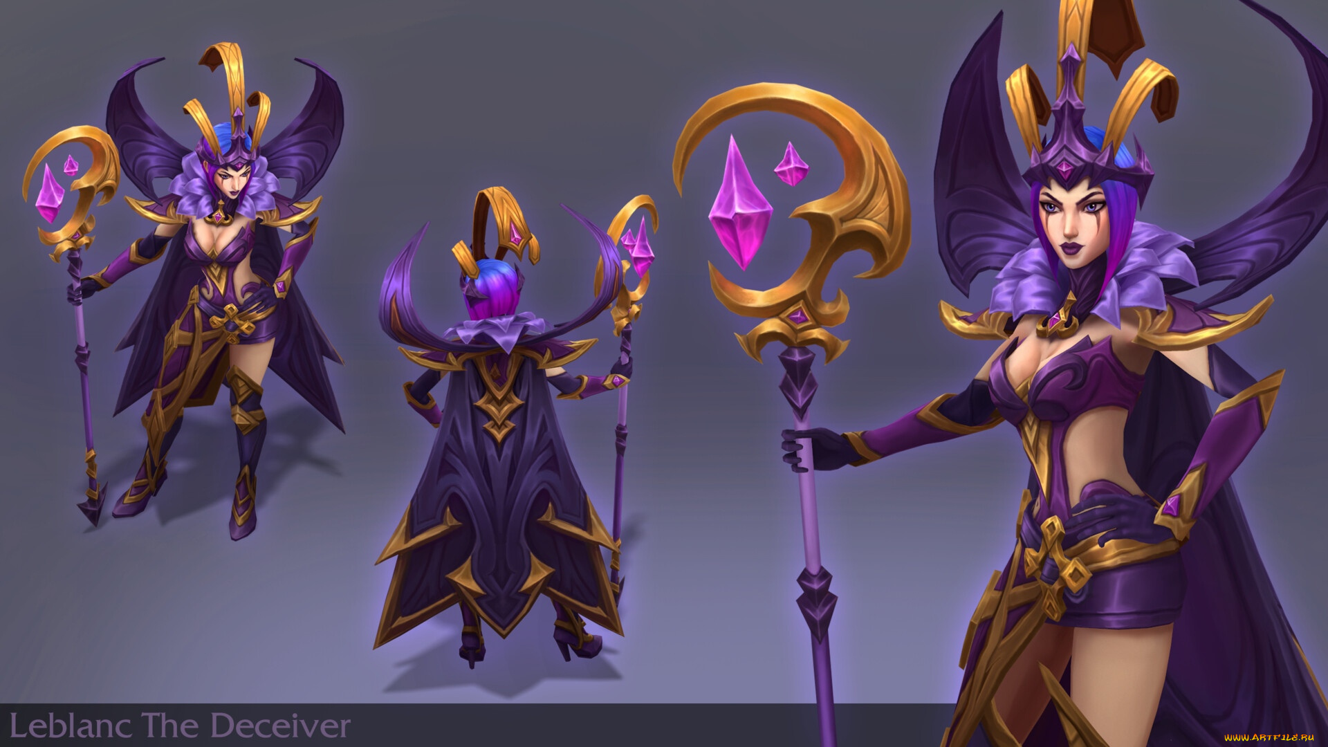 видео, игры, league, of, legends, leblanc, посох