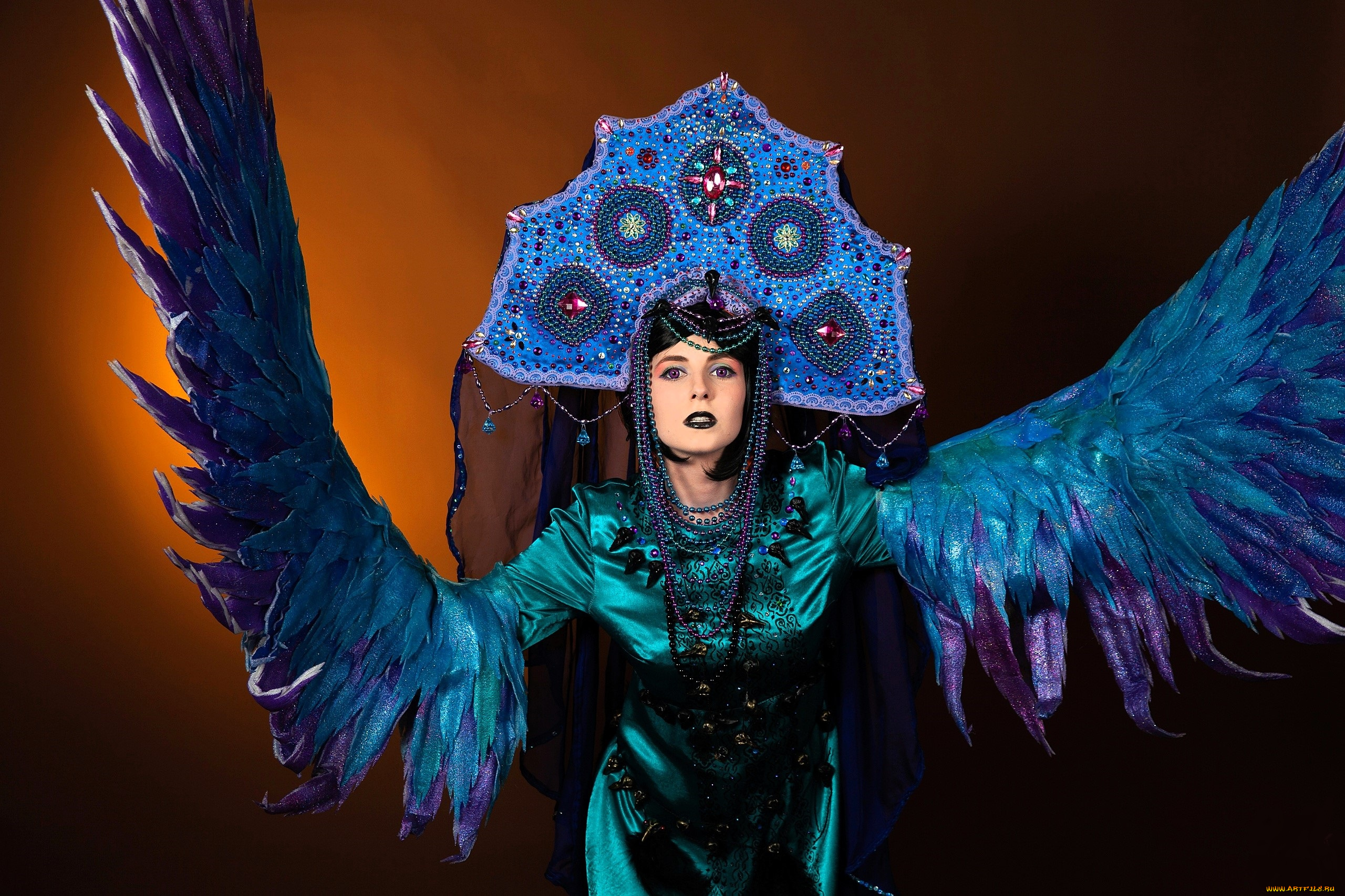 девушки, наталья, фильченкова, , , alisa, образ, костюм, кокошник, крылья