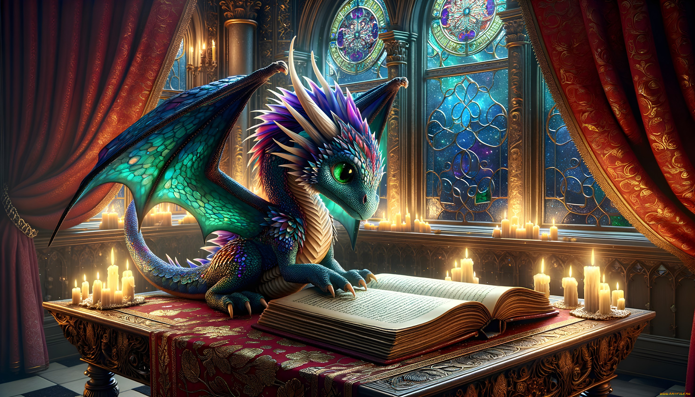 3д, графика, фантазия, , fantasy, дракон