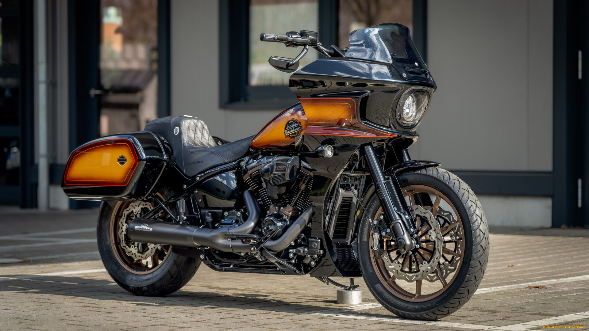 мотоциклы, harley-davidson, softail, low, rider, st, customized, custombike, rockstar