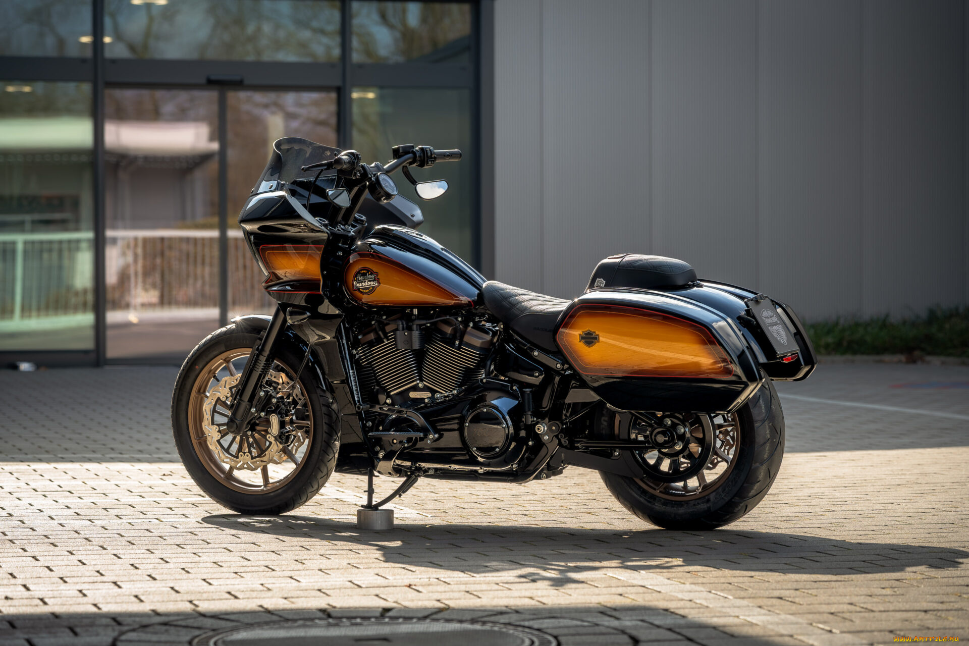 мотоциклы, harley-davidson, softail, low, rider, st, customized, custombike, rockstar