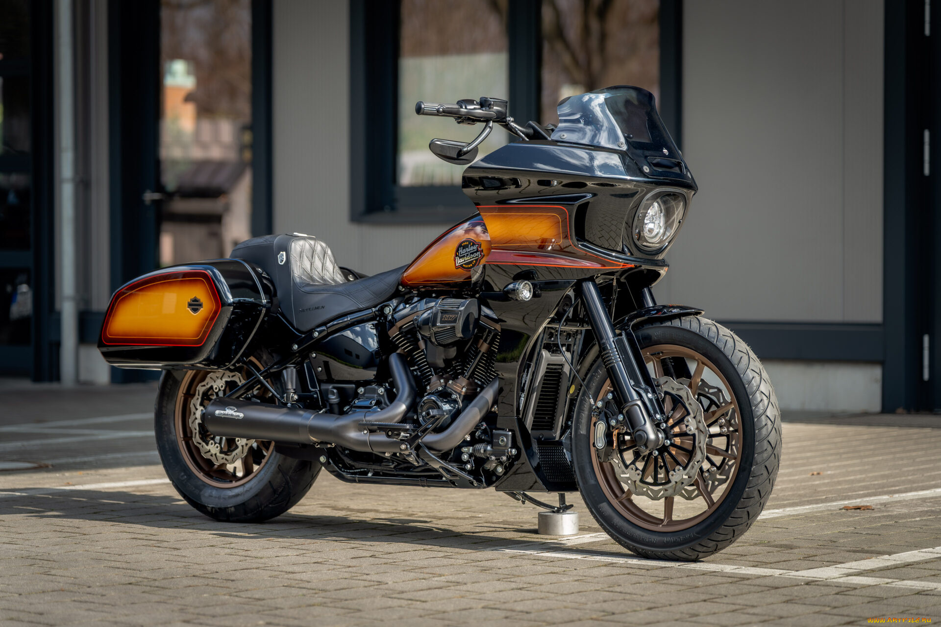 мотоциклы, harley-davidson, softail, low, rider, st, customized, custombike, rockstar