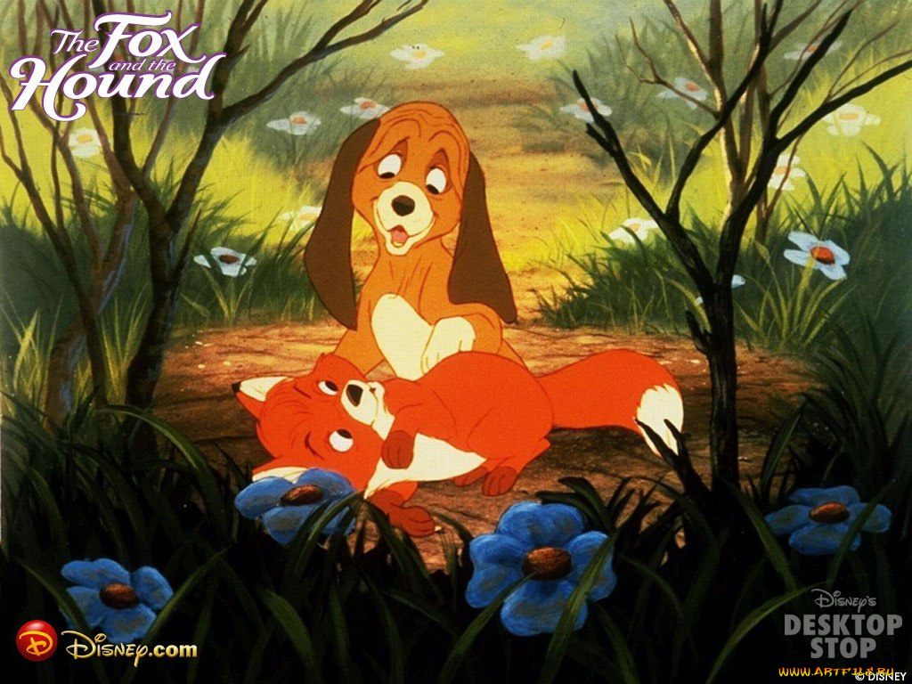 мультфильмы, the, fox, and, hound