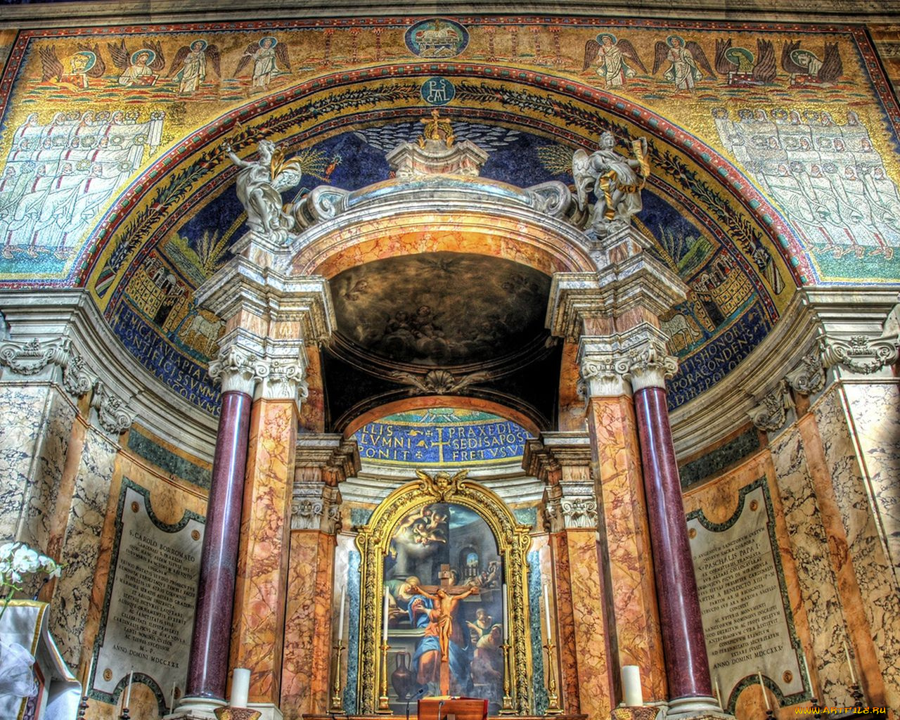 интерьер, убранство, роспись, храма