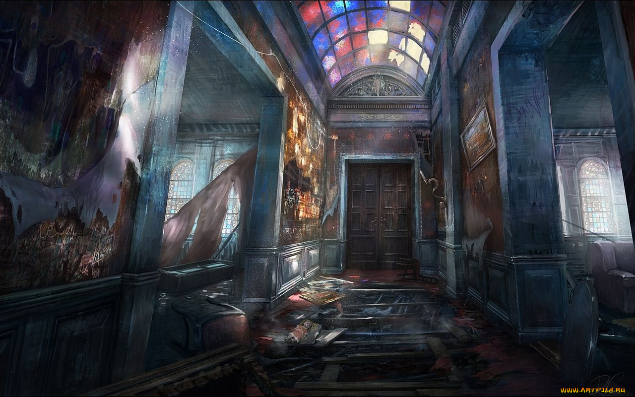 рисованные, города